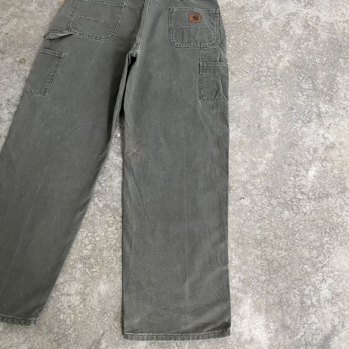 Carhartt Vintage Carhartt Moss Green Carpenter Work Pants Size US 39 - 16 Thumbnail