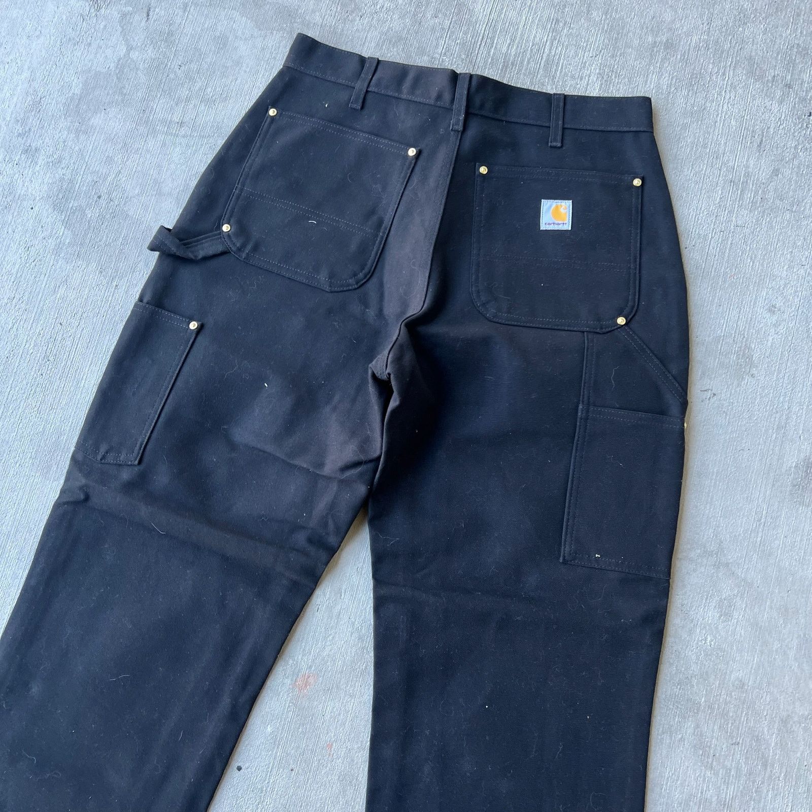 Carhartt × Vintage Carhartt black double knee work wear carpenter pants Size US 32 / EU 48 - 7 Thumbnail