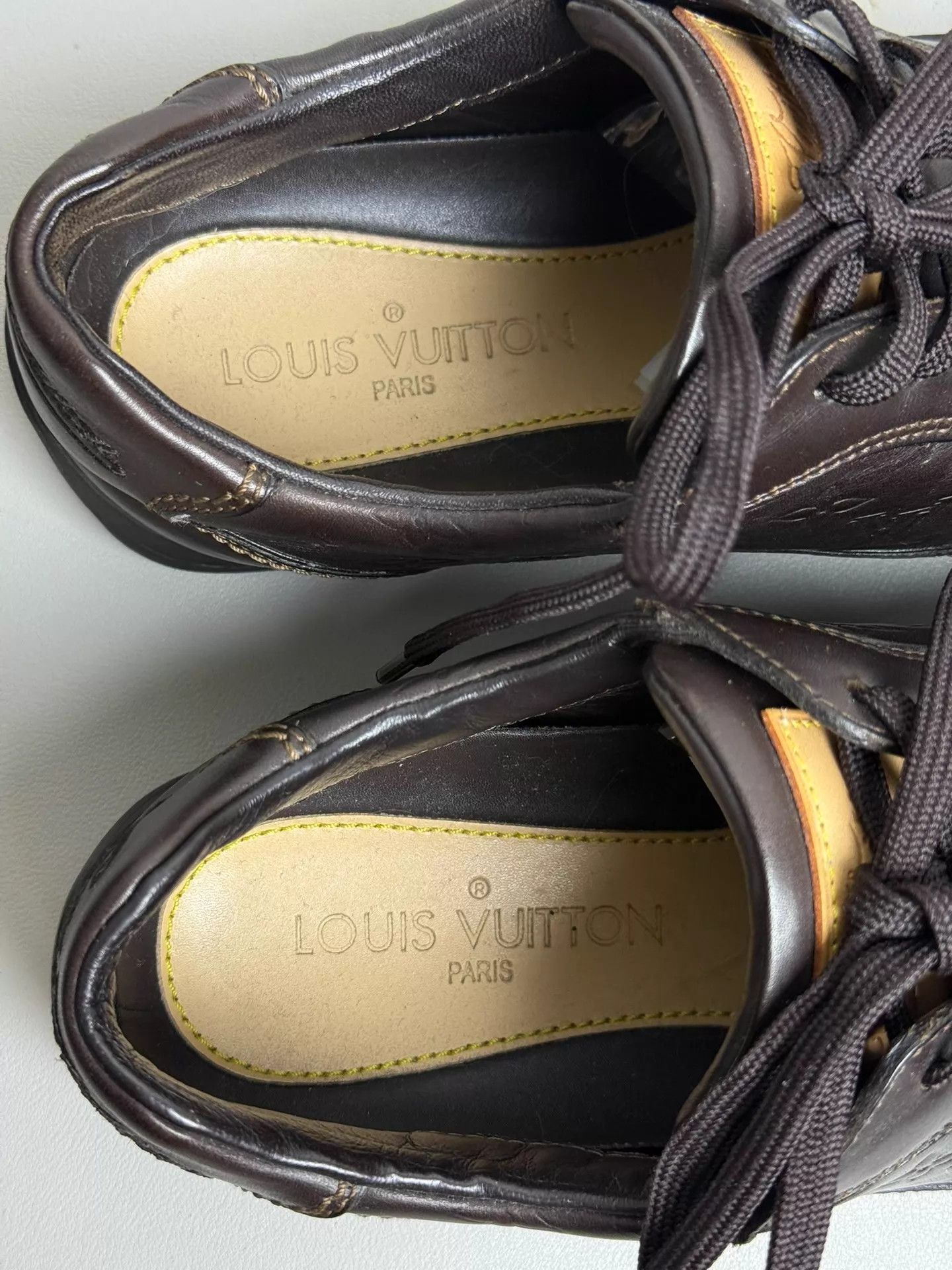 Louis Vuitton LV Monogram Dark Brown Flat Shoes UK6.5 (EU 41-42.5) Size US 7.5 / EU 40-41 - 6 Thumbnail
