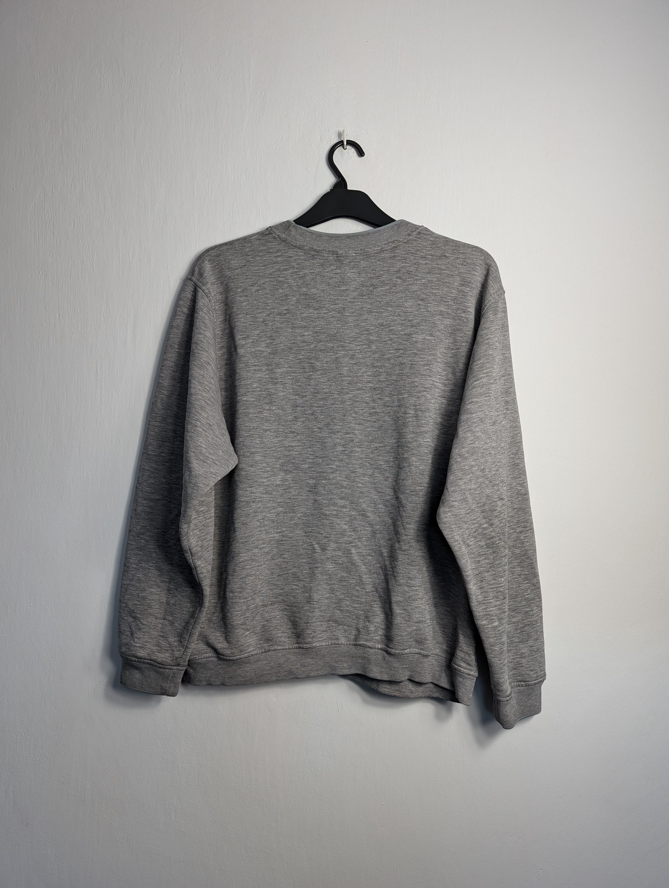 Vintage 00s Grey Nike Crewneck Sweatshirt Spell Out y2k
