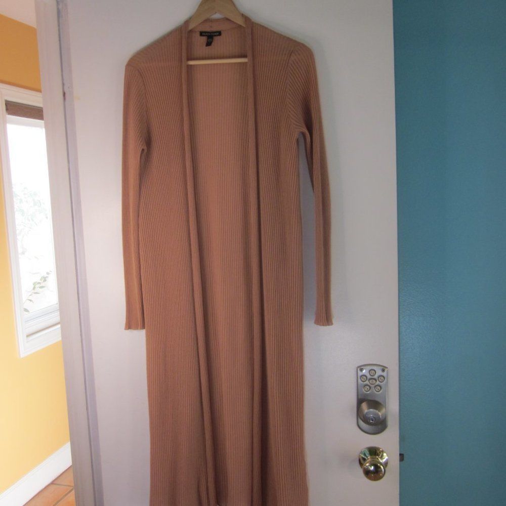 Eileen Fisher Eileen Fisher Women Size S Ribbed Long Lightweight Knit Cardigan Sweater / Top Size S / US 4 / IT 40 - 2 Thumbnail