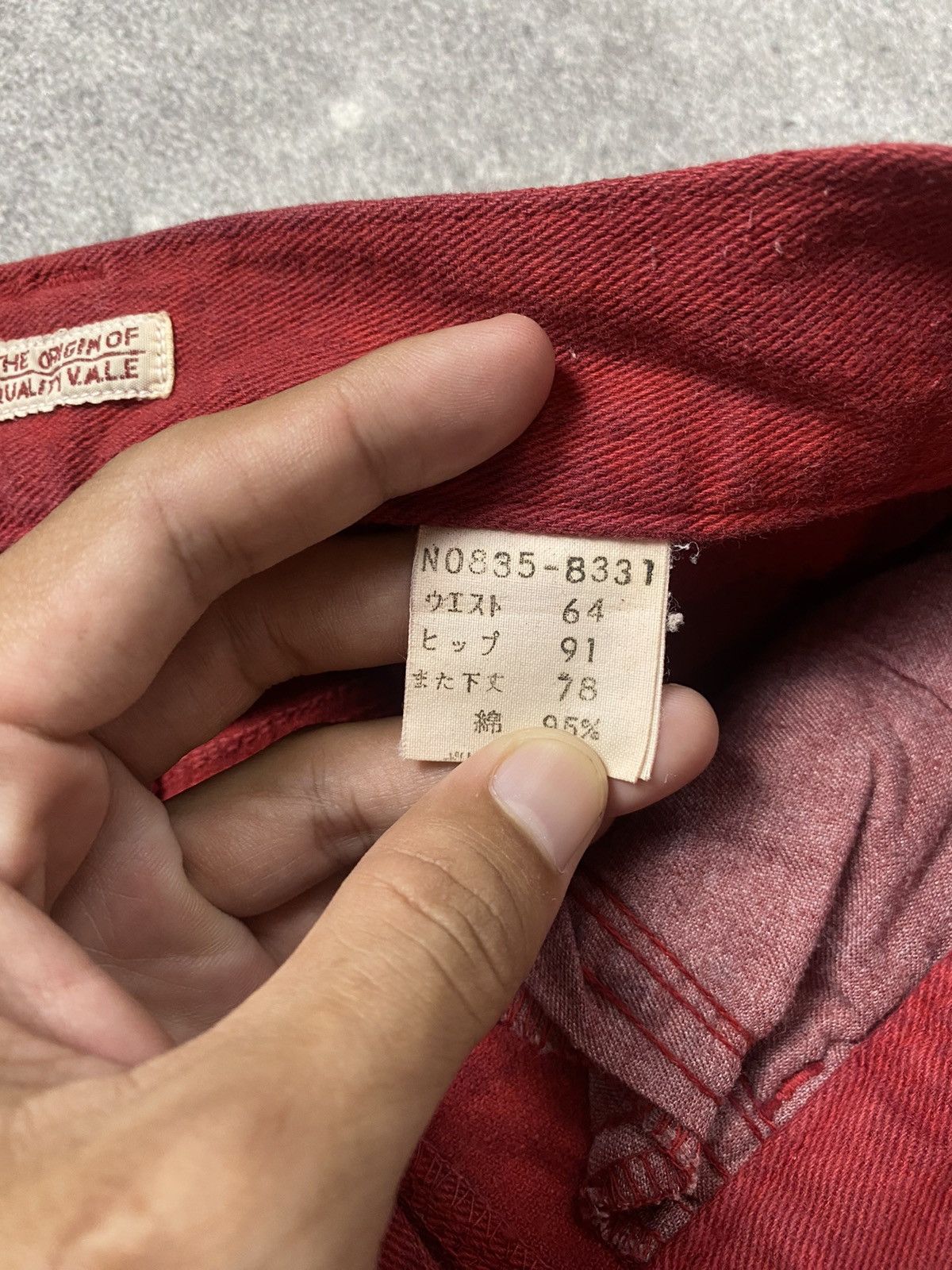 14th Addiction × BUFFALO BOBS × Japanese Brand 2000s Vale Flared Red Jeans Size US 26 / EU 42 - 5 Thumbnail