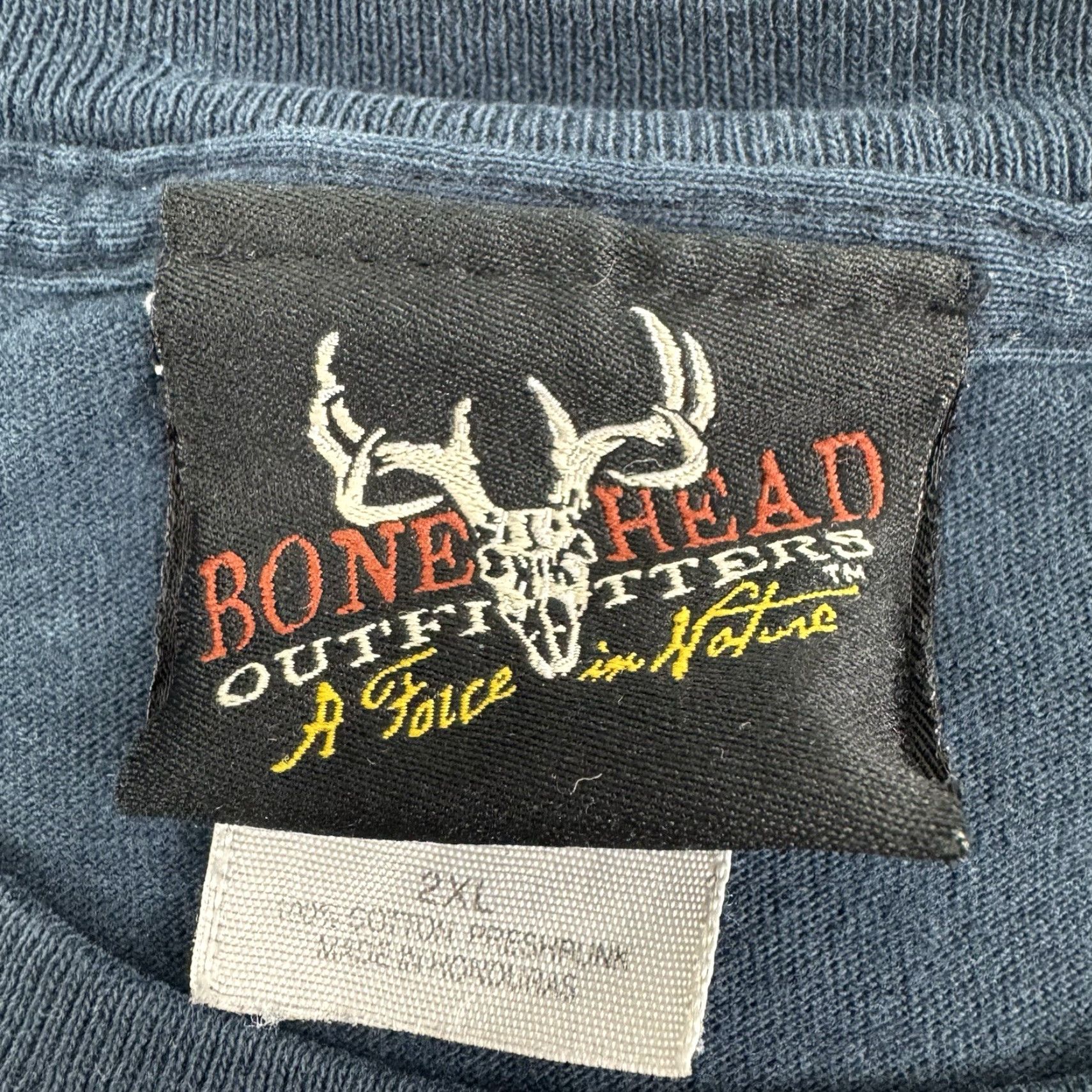 Vintage VINTAGE Bone Head Outfitters T-Shirt Men 2XL Black Nature Deer Skeleton Y2K Outdoor Mockup Size US XXL / EU 58 / 5 - 7 Thumbnail