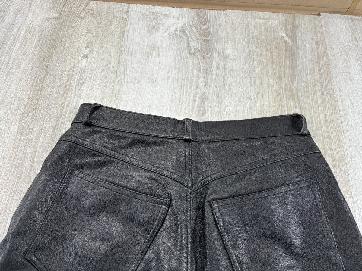 Genuine Leather × Leather × Vintage Womens biker moto leather pants Hennes Collection Size 40 Size 24" / US 00 / IT 34 - 12 Thumbnail