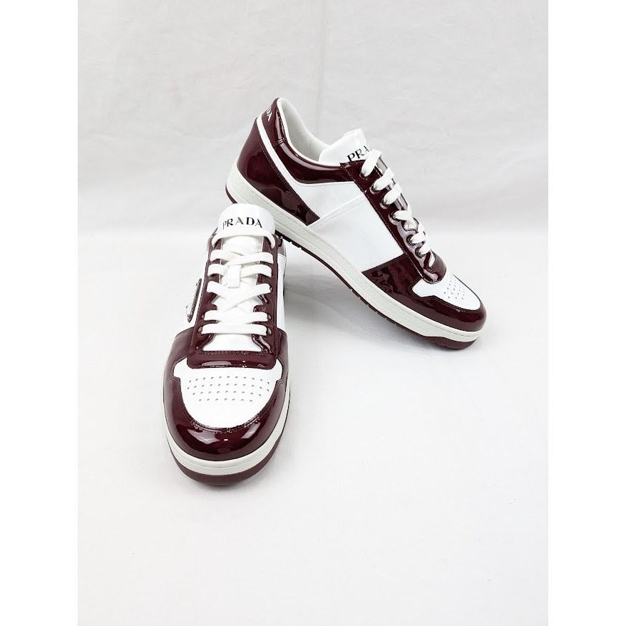 Prada o1rshd1 Low top Sneakers in Bordeaux/Bianco Size US 11.5 / EU 44-45 - 14 Thumbnail
