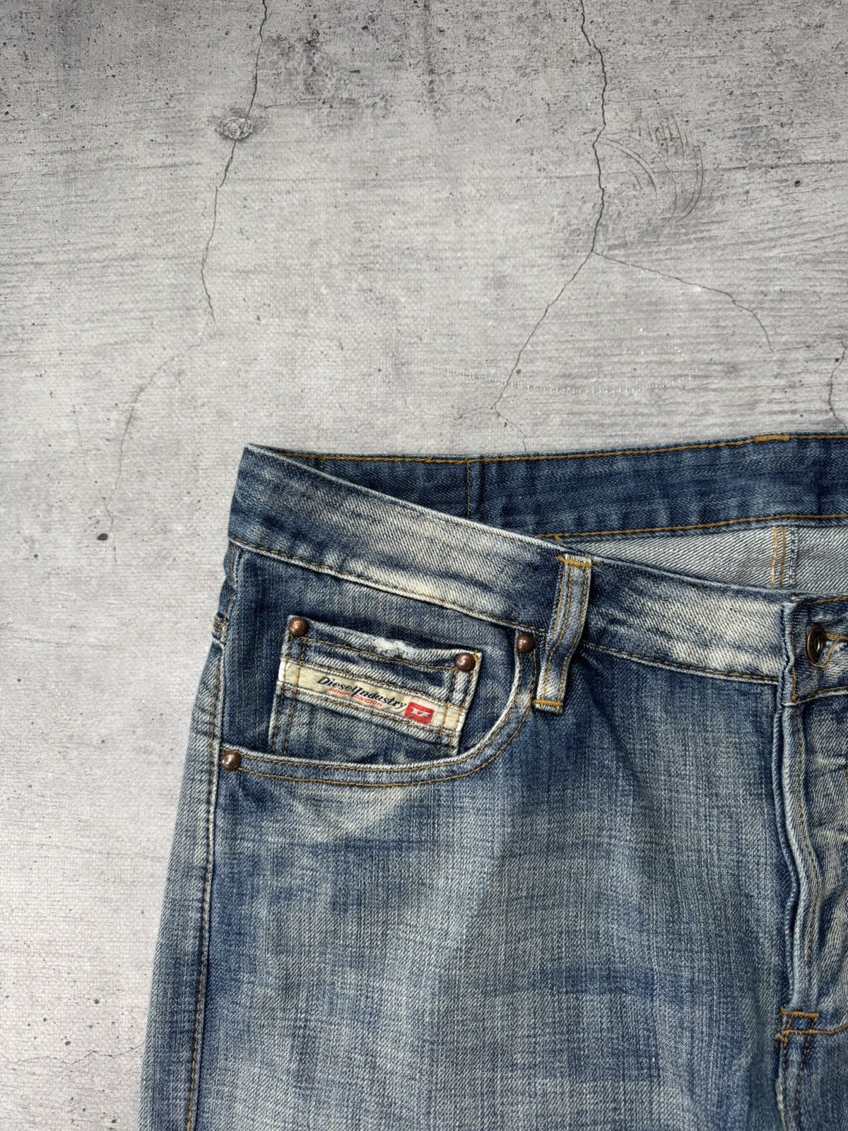 Japanese Brand Vintage Diesel Jeans Washed Wide Japanese Y2K Avant Garde Size US 38 / EU 54 - 9 Thumbnail