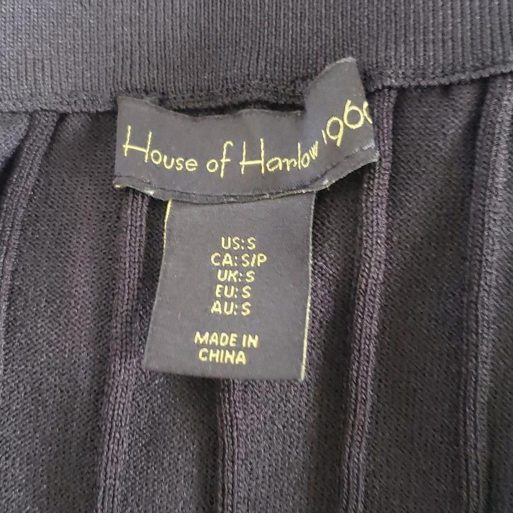 Designer CT1782 House of Harlow 1960 Black Maxi Ribbed Sweater Skirt Size 28" / US 6 / IT 42 - 6 Thumbnail