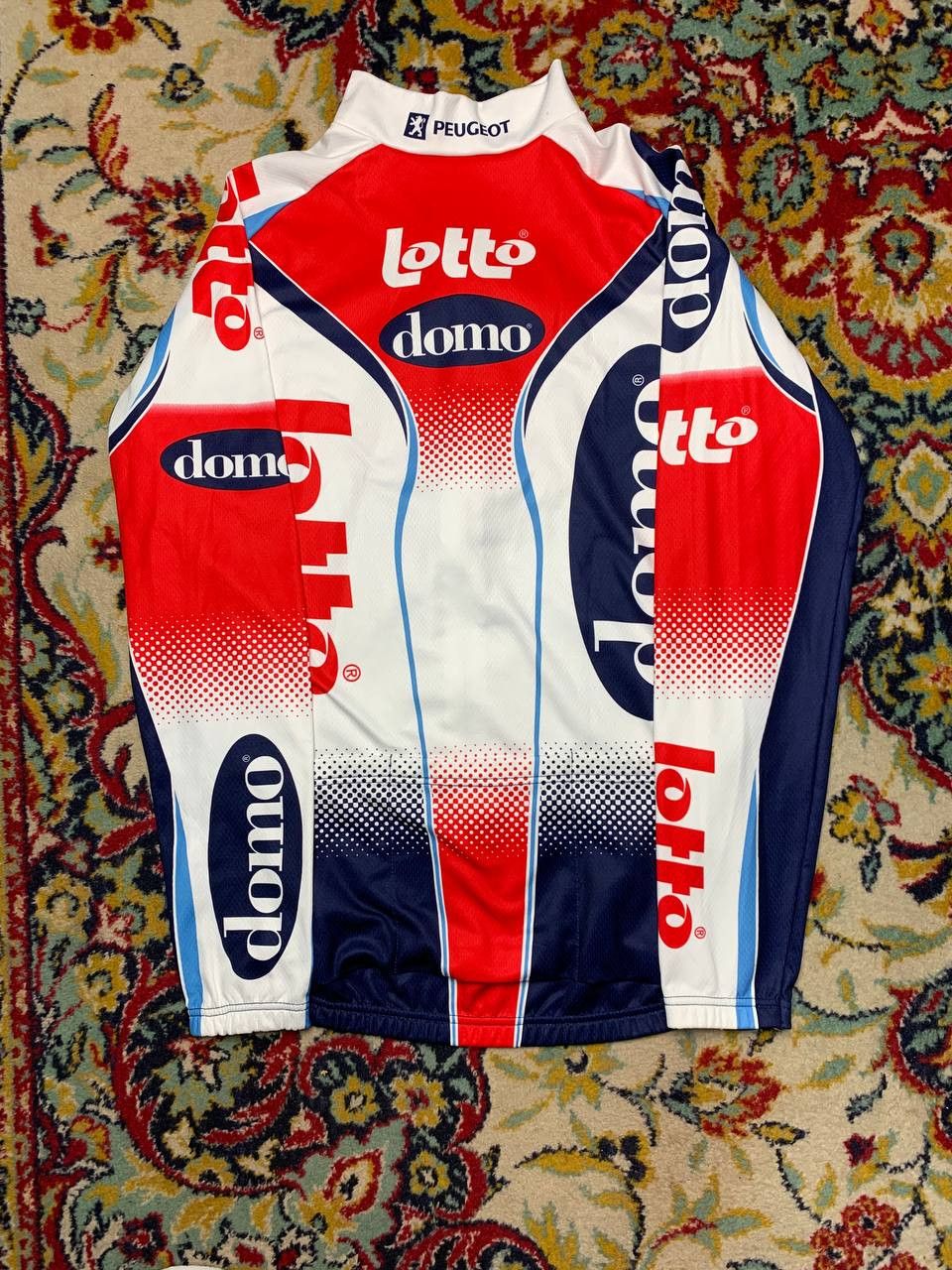 Lotto Sport Lotto Domo Eddy Merckx Cycling Jersey - White/Blue/Red - L Size US L / EU 52-54 / 3 - 2 Thumbnail