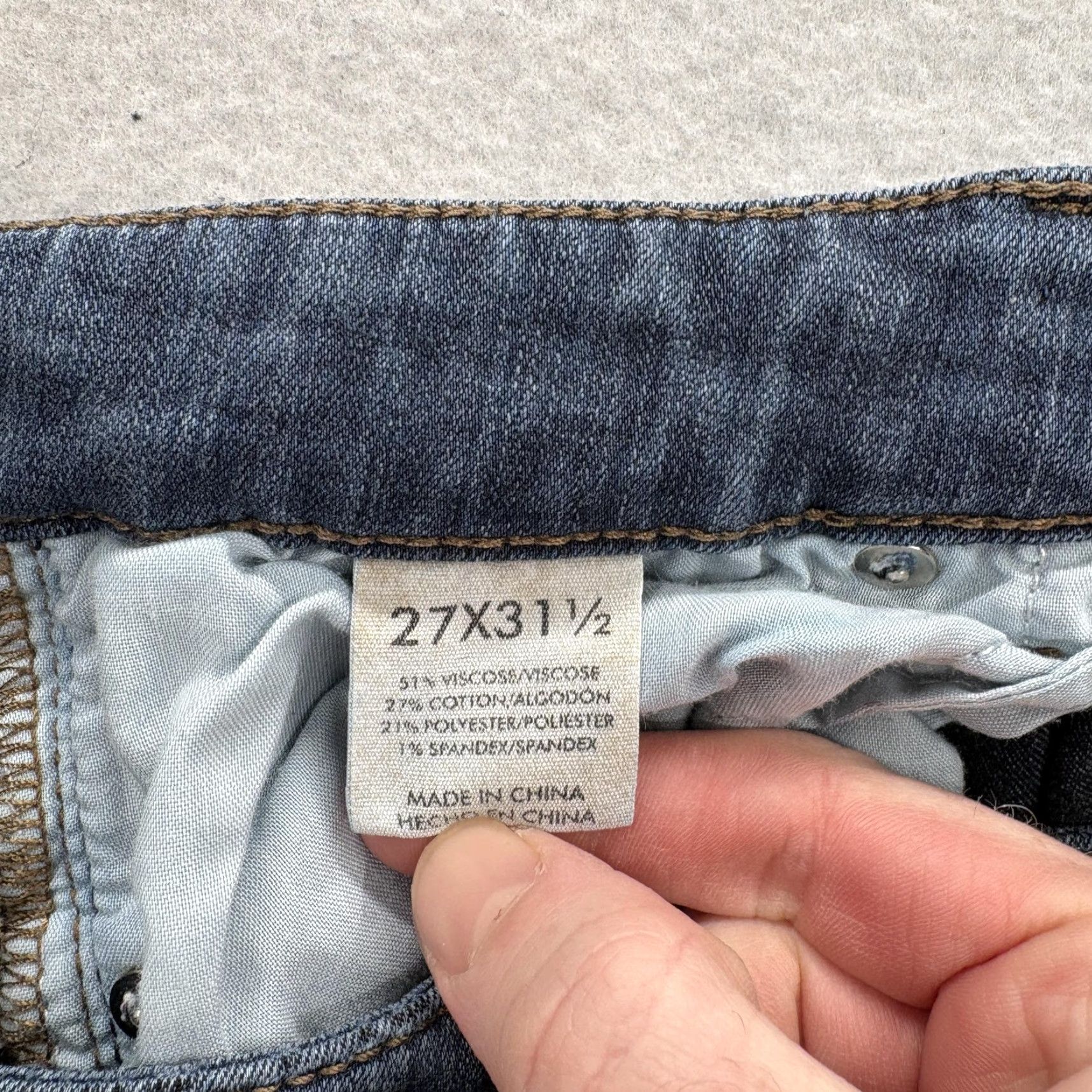 Vintage Buckle BKE Payton Mid Rise Skinny Jeans Womens 27 Blue Stretch Denim Grunge Y2K Size 27" / US 4 / IT 40 - 5 Thumbnail