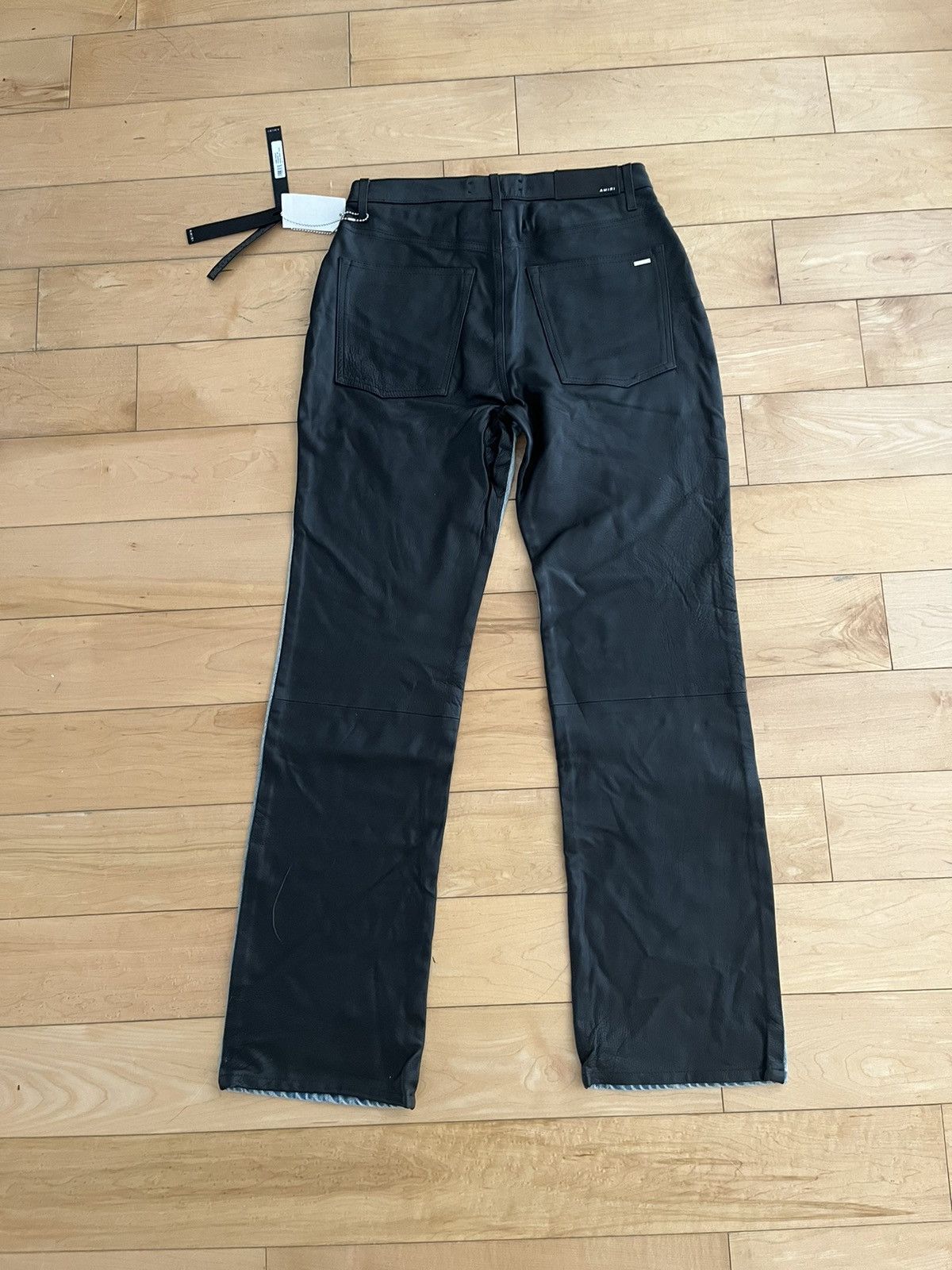 Amiri NWT - Amiri Leather and Denim Jeans Size 27" / US 4 / IT 40 - 3 Thumbnail