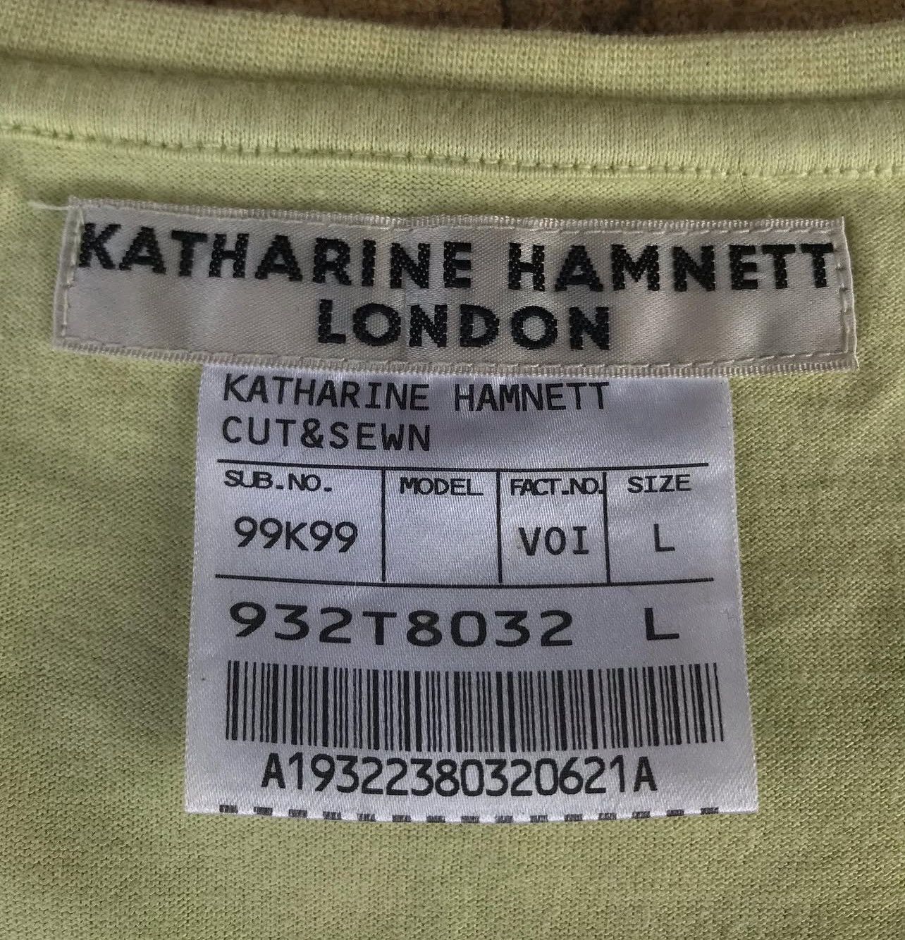 Katharine Hamnett London Katharine hamnett london cut & sewn Size US L / EU 52-54 / 3 - 4 Thumbnail