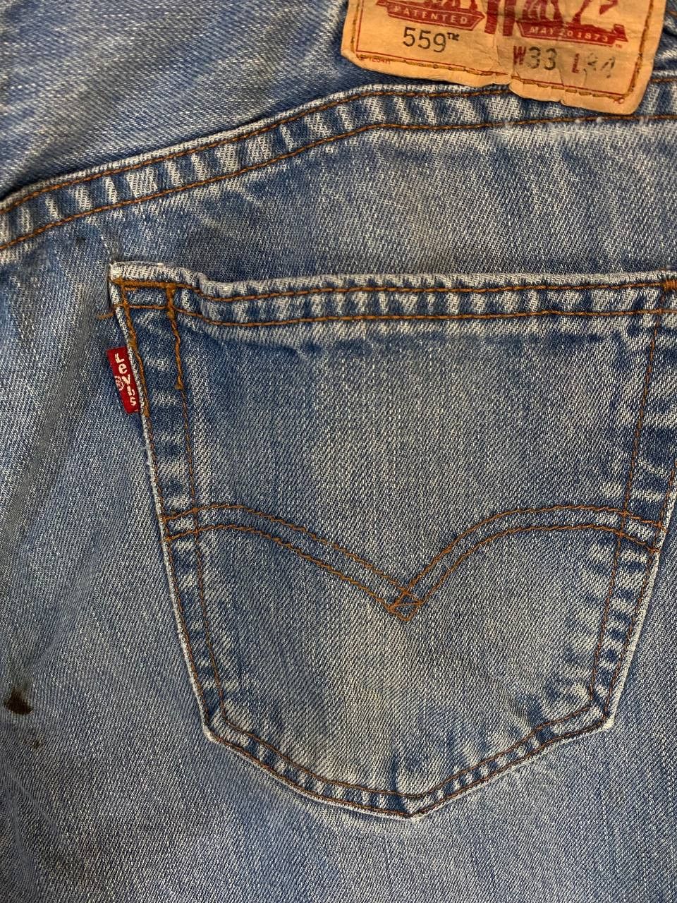 Levi's levis 559 distressed denim nice design Size US 35 - 3 Thumbnail