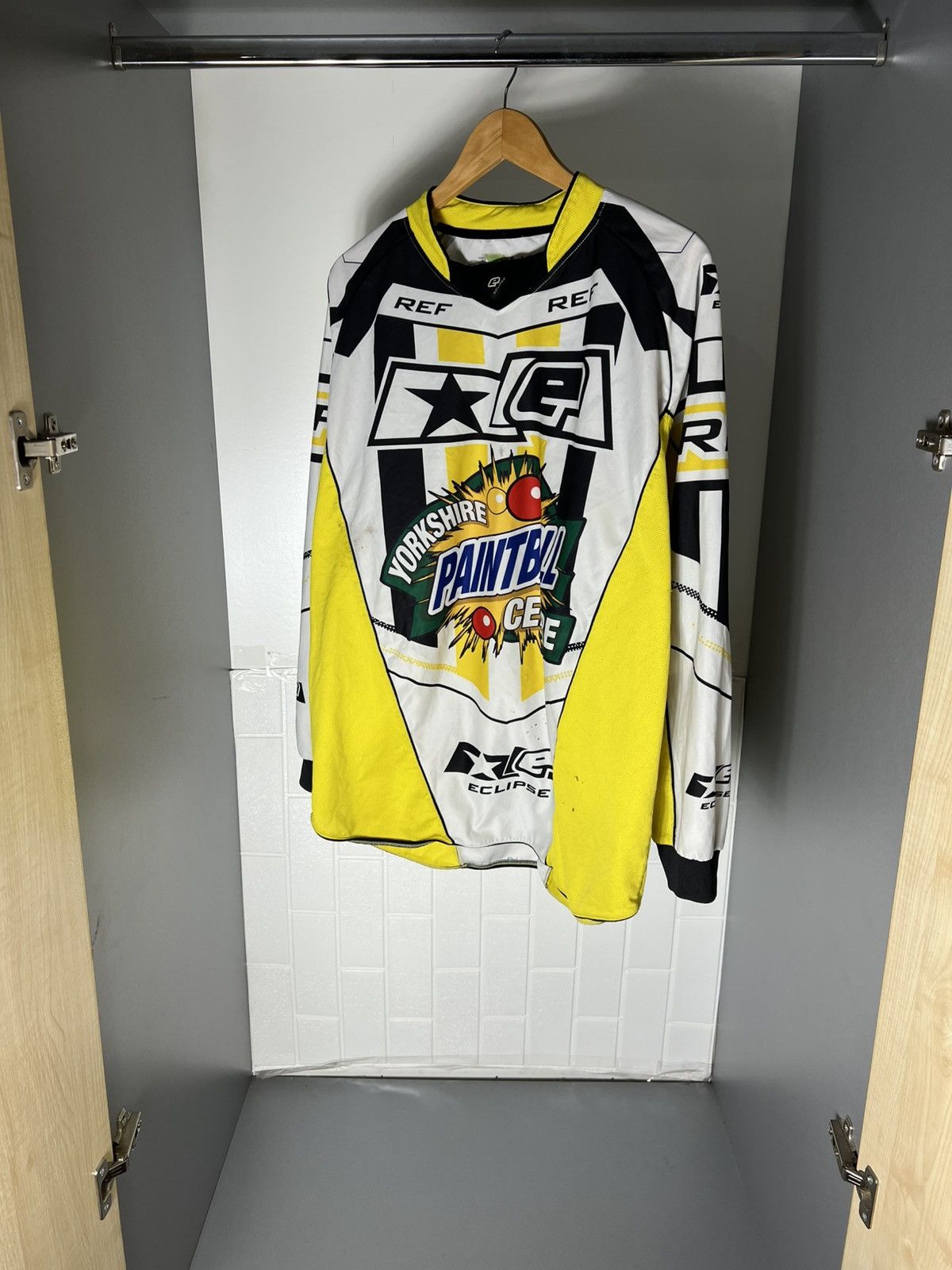 NASCAR VINTAGE ECLIPSE PLAYING MOTORCYCLE JERSEY RACING RETRO 90s Size US L / EU 52-54 / 3 - 13 Thumbnail