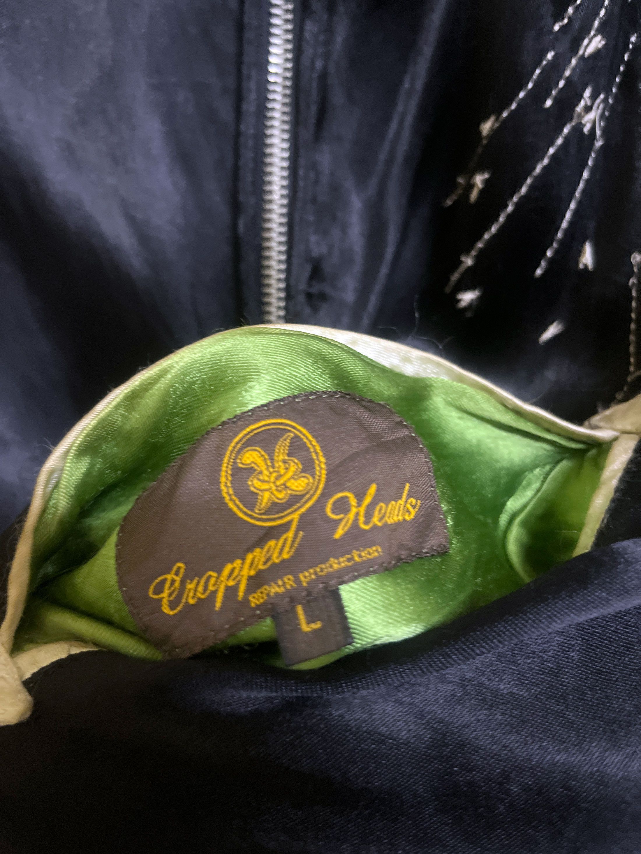 Cult Of Individuality Croppped Head Reversible Flight Jacket Embroidery Size US L / EU 52-54 / 3 - 2 Thumbnail