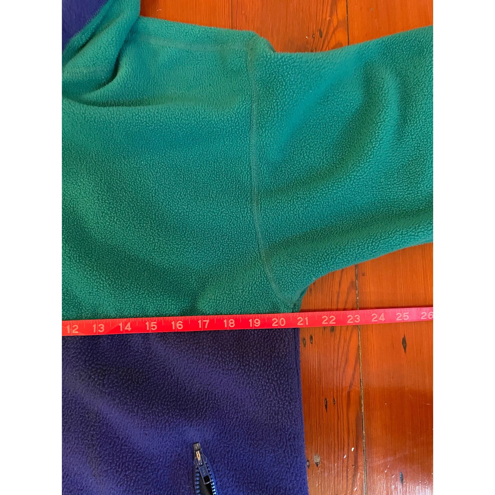 Columbia Vintage Columbia Hooded Fleece Jacket Green Purple M/L Size US M / EU 48-50 / 2 - 6 Thumbnail