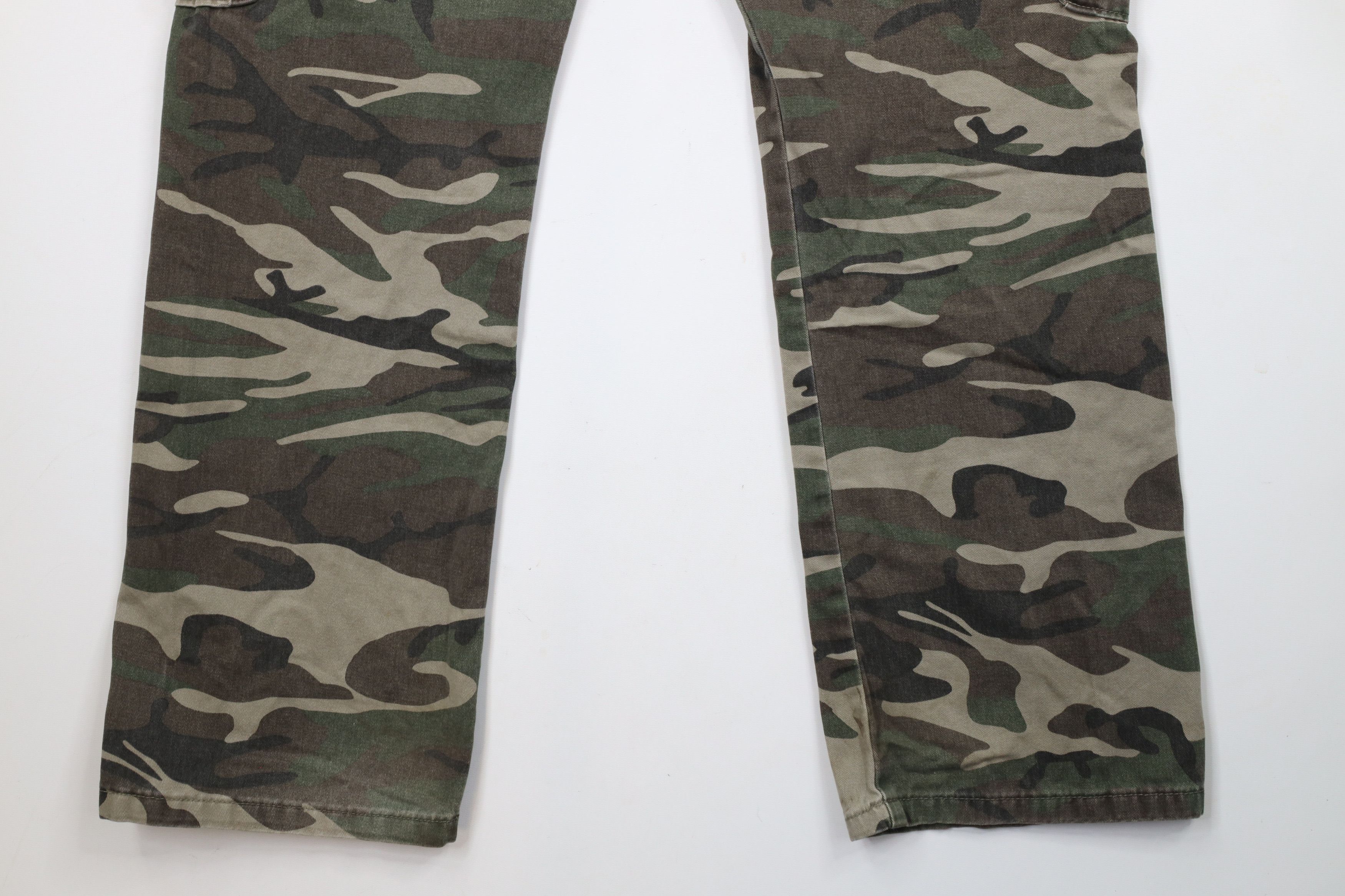 Vintage × Wrangler Vintage Y2K Wrangler Relaxed Wide Leg Camouflage Cargo Pants Size US 32 / EU 48 - 14 Thumbnail