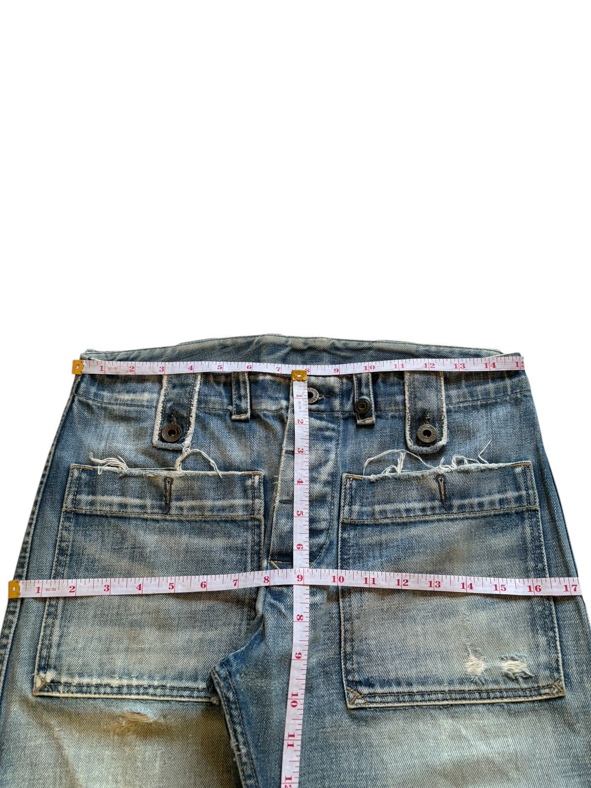 Diesel Vintage Diesel Faded Wash Distressed Bootcut Jeans Size US 26 / EU 42 - 13 Thumbnail