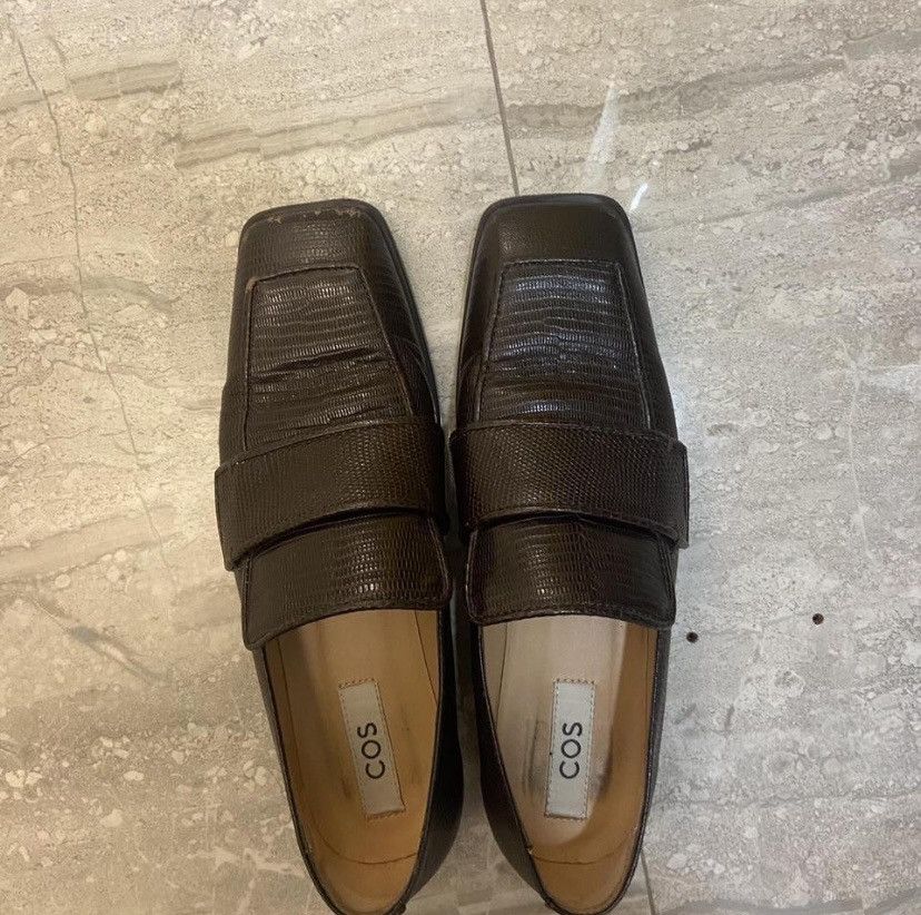 Cos Cos brown leather loafers Size US 8.5 / IT 38.5 - 1 Thumbnail