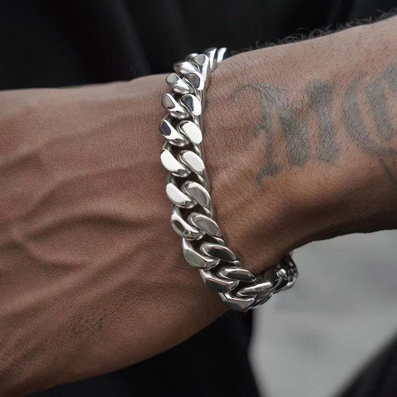Jewelry Hip-hop Bracelet Y2K Punk Chain Gotch Bracelets Chains Size ONE SIZE - 1 Thumbnail