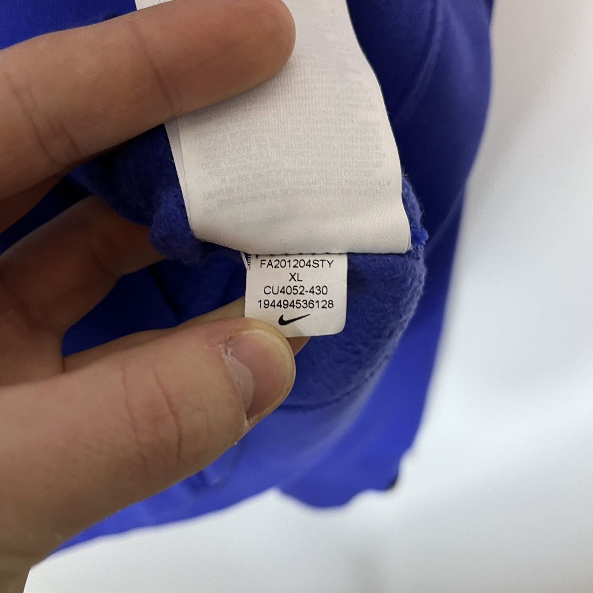 Nike Nike Just Do It Blue Zip Hoodie Streetwear Y2K Size US XL / EU 56 / 4 - 11 Thumbnail