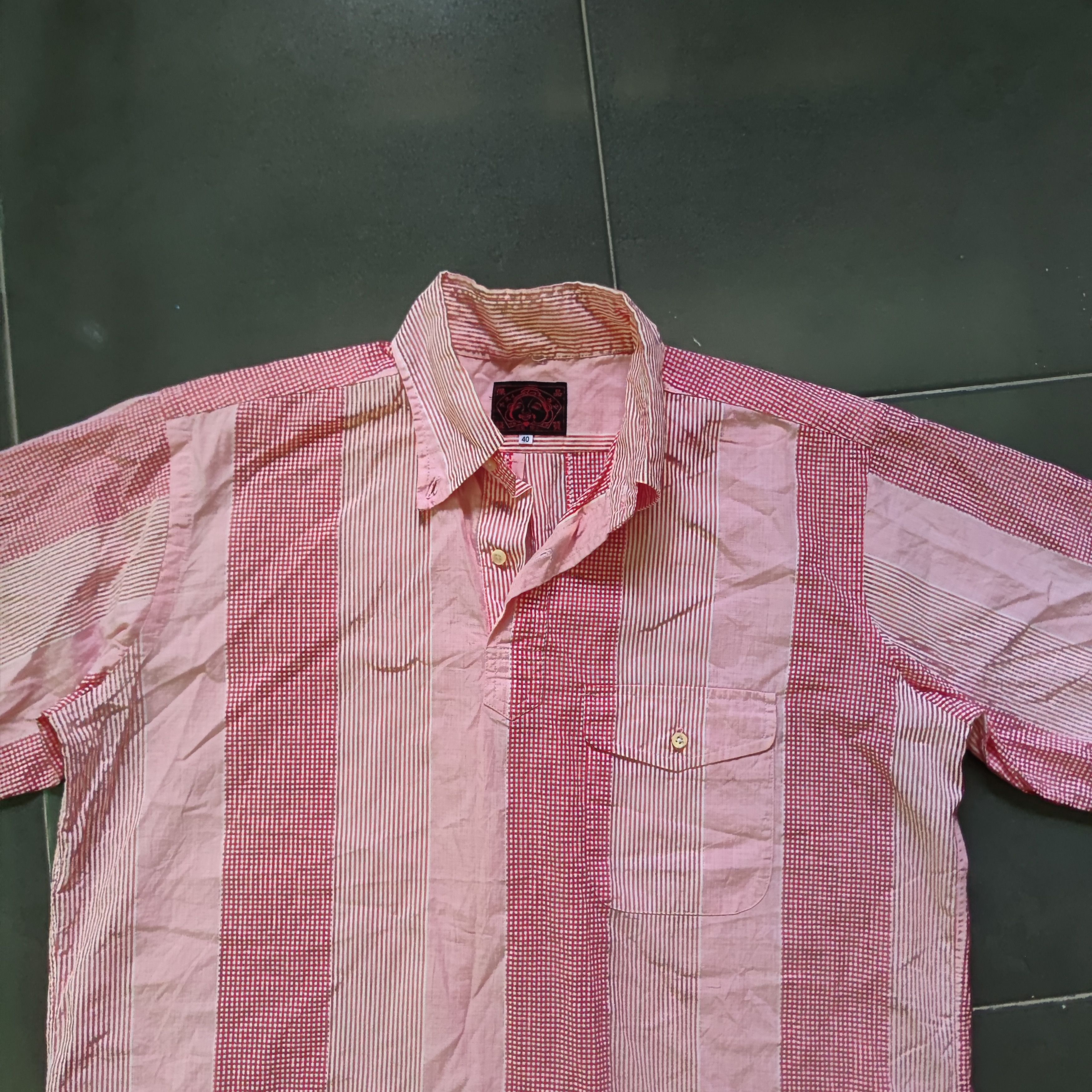 Evisu EVISU HALF BUTTON SHIRT Size US L / EU 52-54 / 3 - 12 Thumbnail