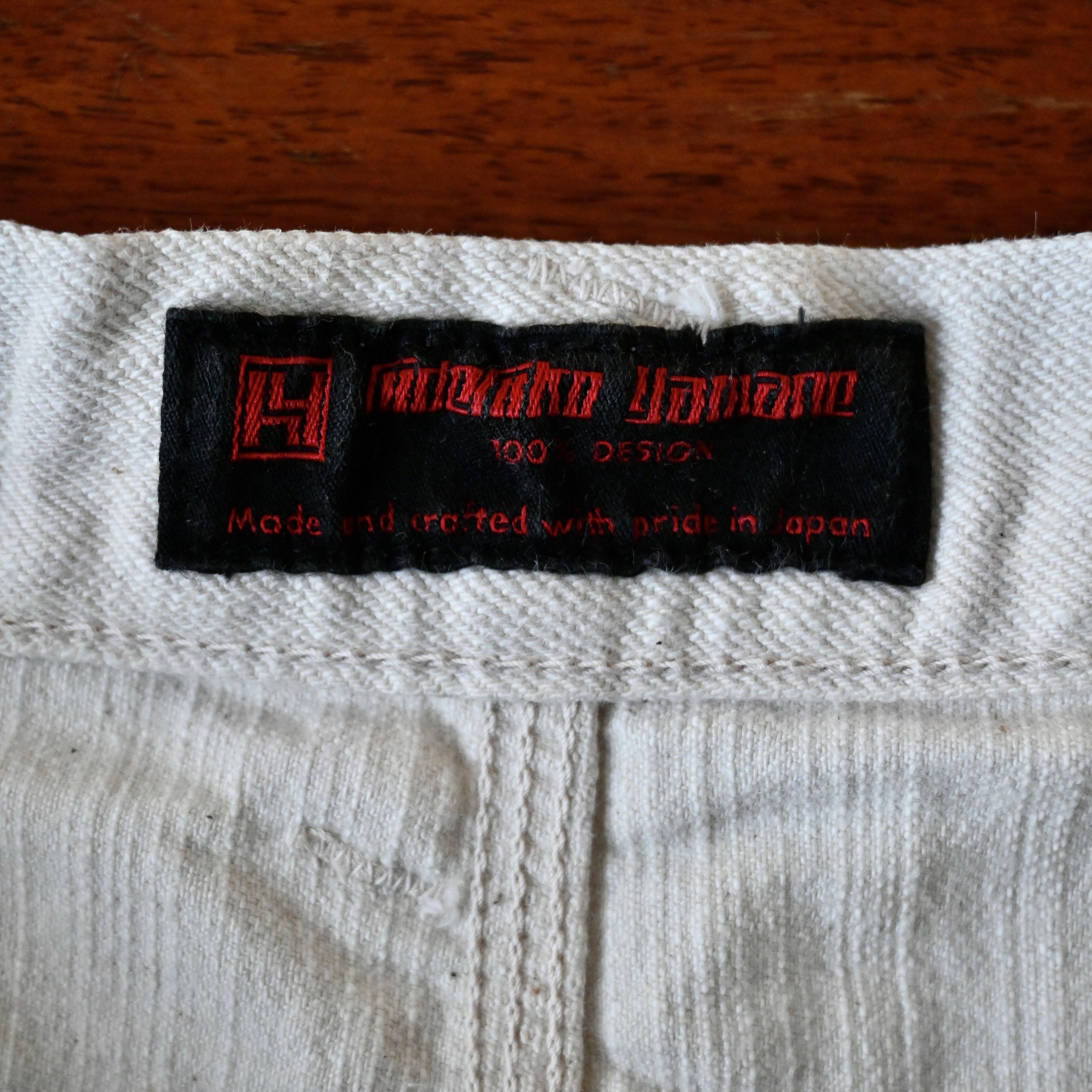 Evisu Hidehiko Yamane by Evisu white slub denim jeans Size US 33 - 22 Thumbnail