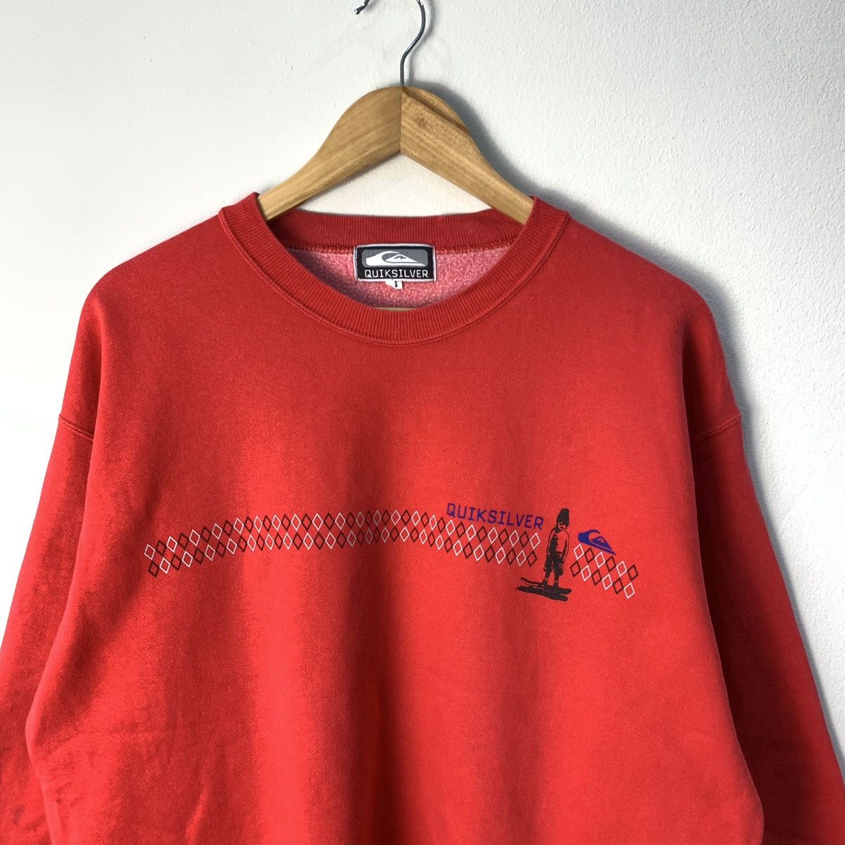 Quiksilver ‘Rare!! Vintage Quiksilver Sweatshirt Size US L / EU 52-54 / 3 - 3 Thumbnail