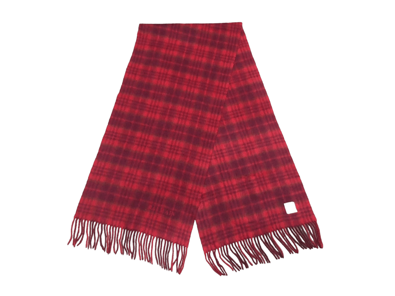 Balmain Balmain Paris Red Tartan Scarf Muffler Neckwear Size ONE SIZE - 3 Thumbnail