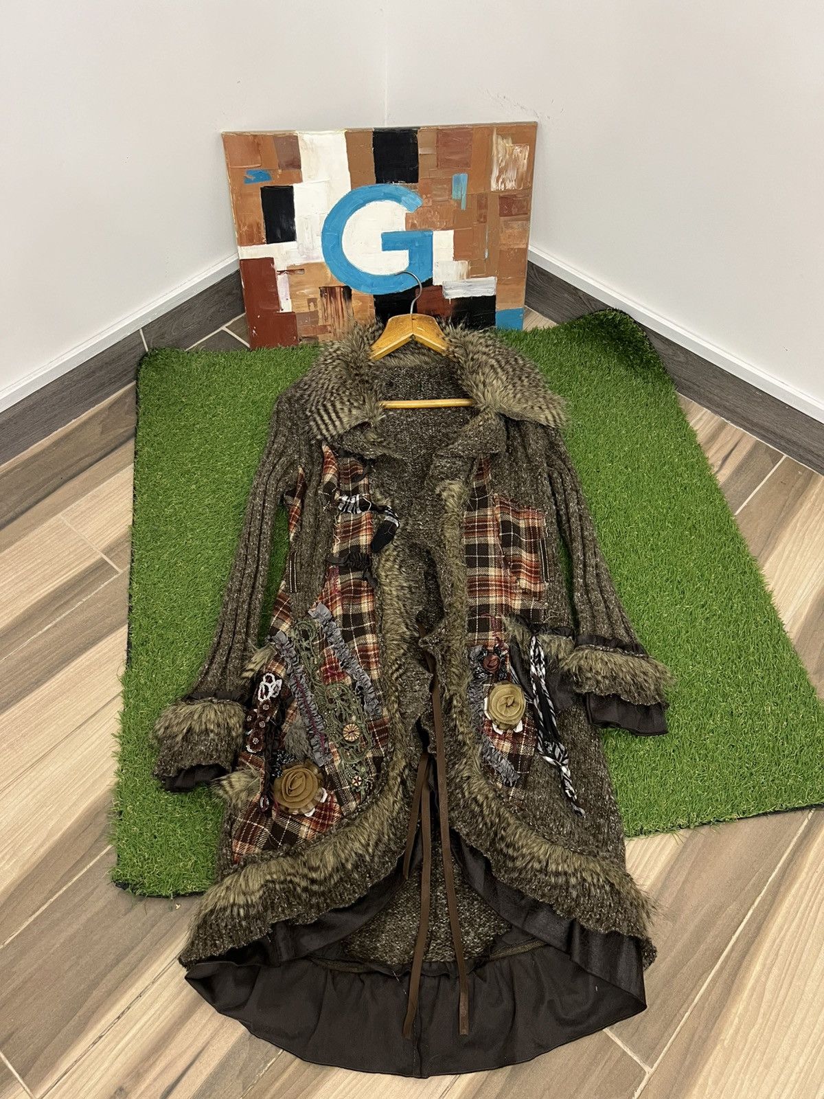 美品 HYSTERIC GLAMOUR ファー付き ミリタリージャケット y2k Japanese Brand × Vintage Y2K Hysteric Glamour Pink Shearling