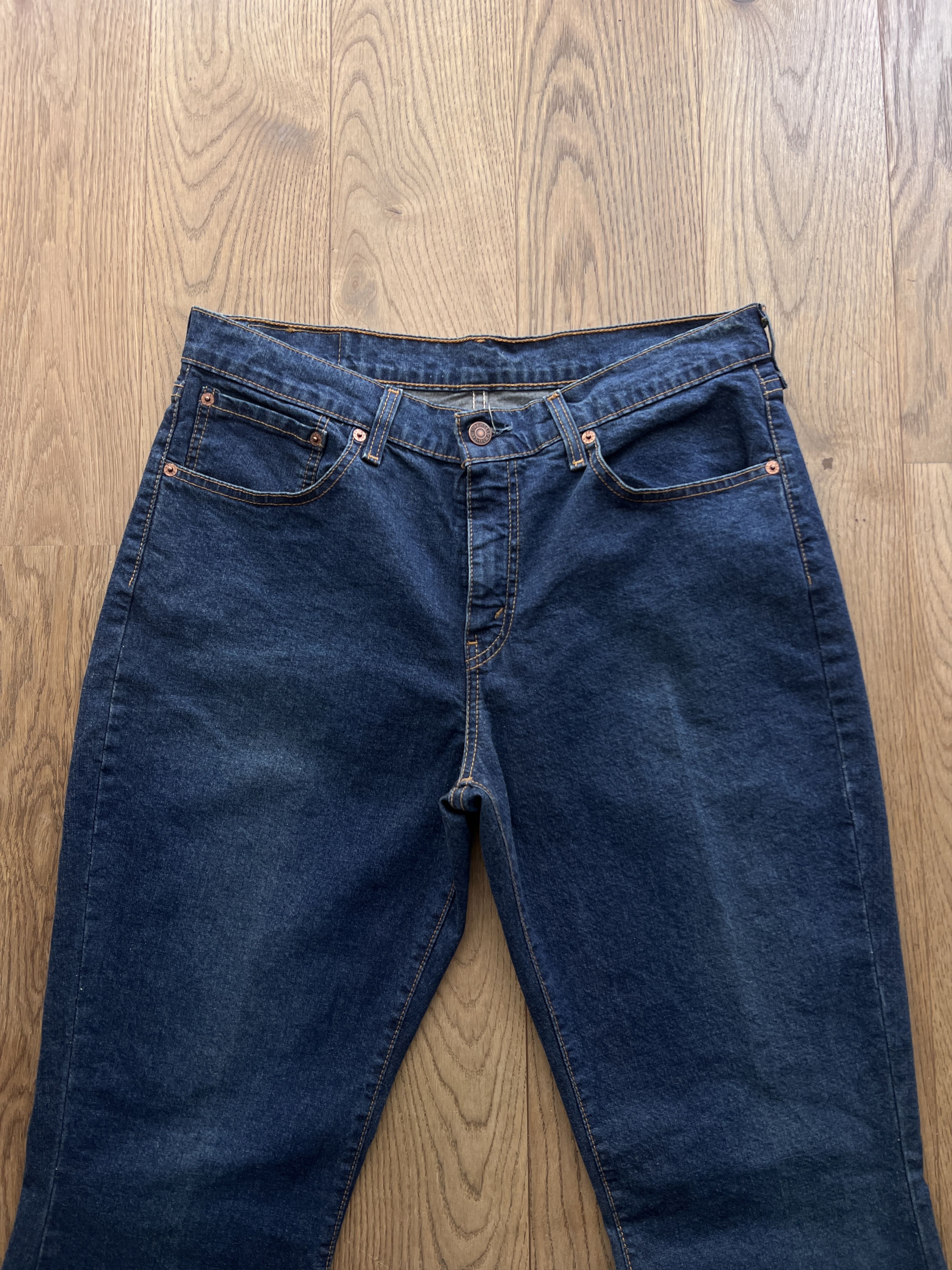 Levi's Vintage Clothing RARE Levis Flared Boot Cut Denim vintage 00s Retro Jeans y2k Size US 34 / EU 50 - 8 Thumbnail