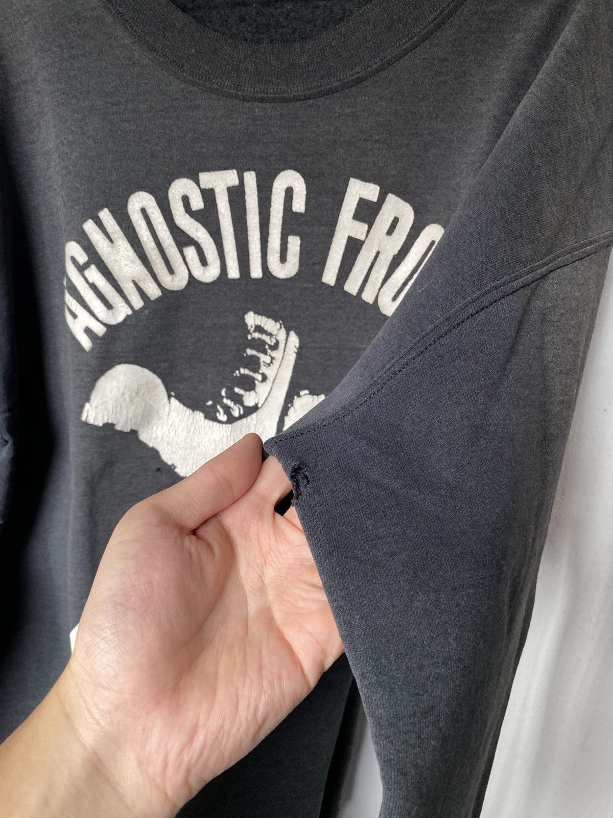Band Tees × Vintage 00s Agnostic Front Skinhead Sweatshirt Size US M / EU 48-50 / 2 - 11 Thumbnail
