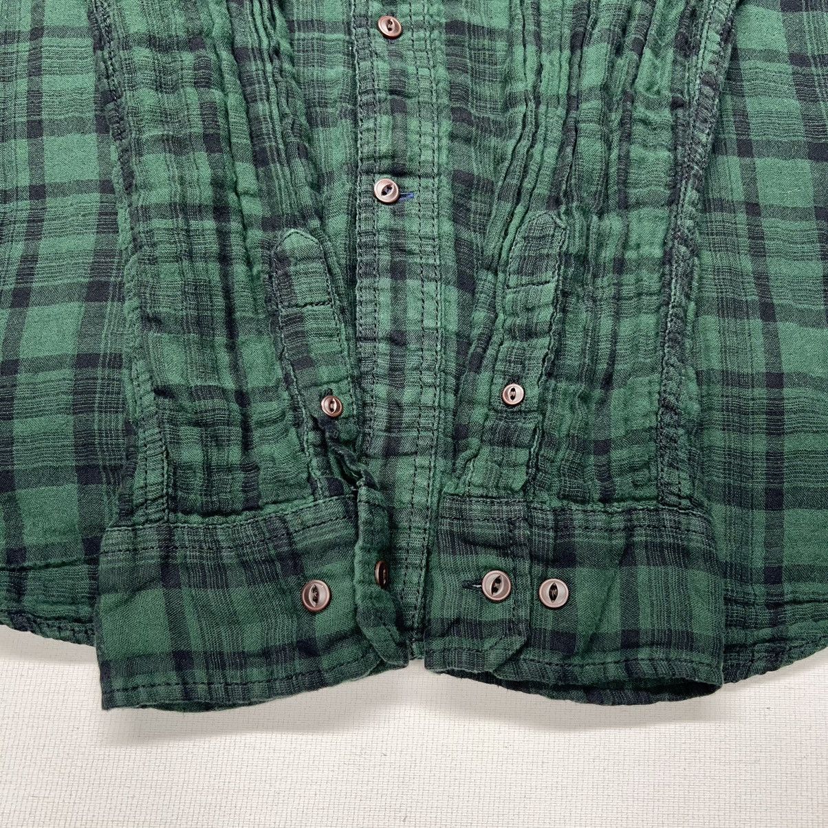 Nautica Nautica Jeans Co Flannel Shirt Green Button Plaid Pockets Size US L / EU 52-54 / 3 - 11 Thumbnail
