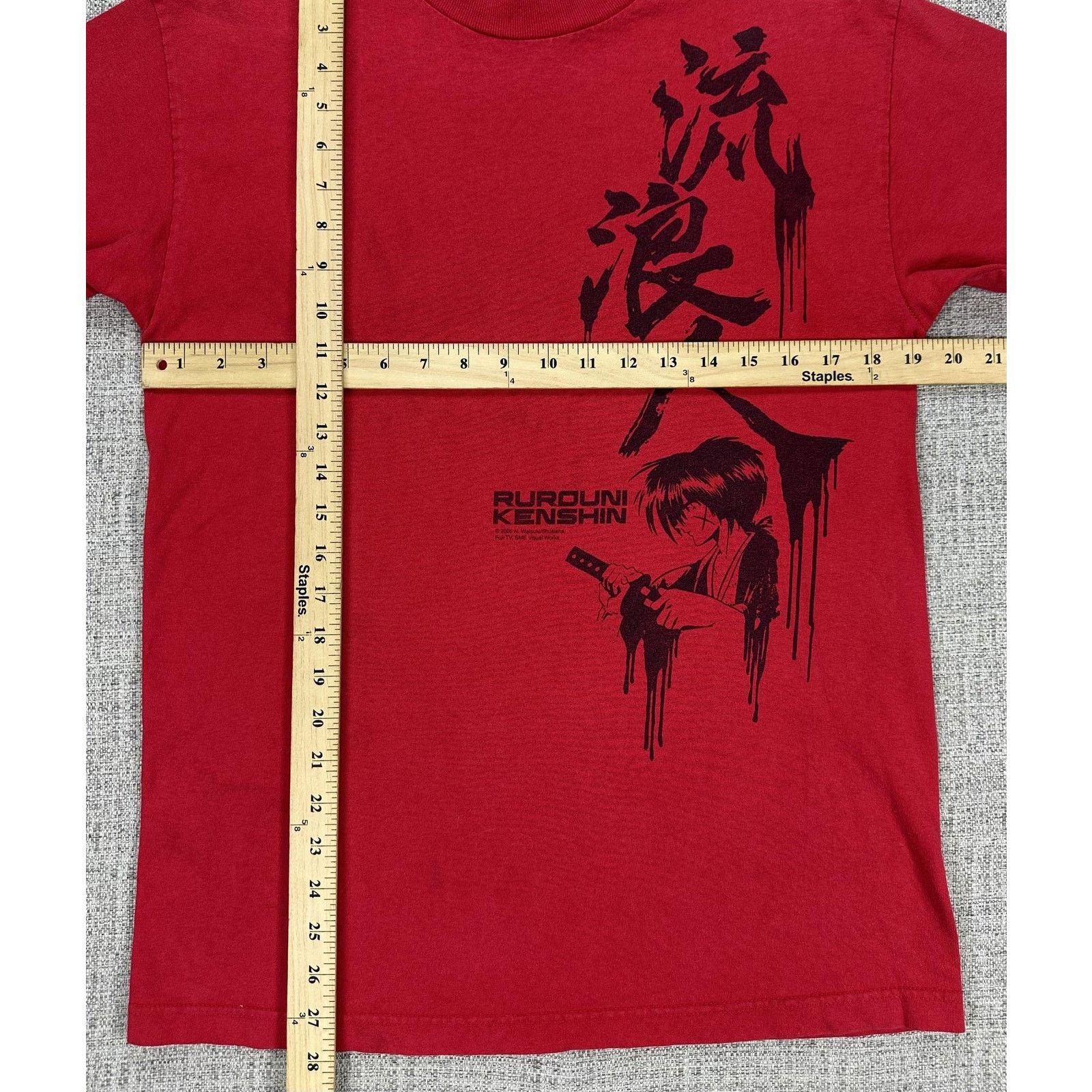 Other Rurouni Kenshin Shirt Sz M Red Samurai Anime Graphic Y2K Tee Size US M / EU 48-50 / 2 - 2 Thumbnail