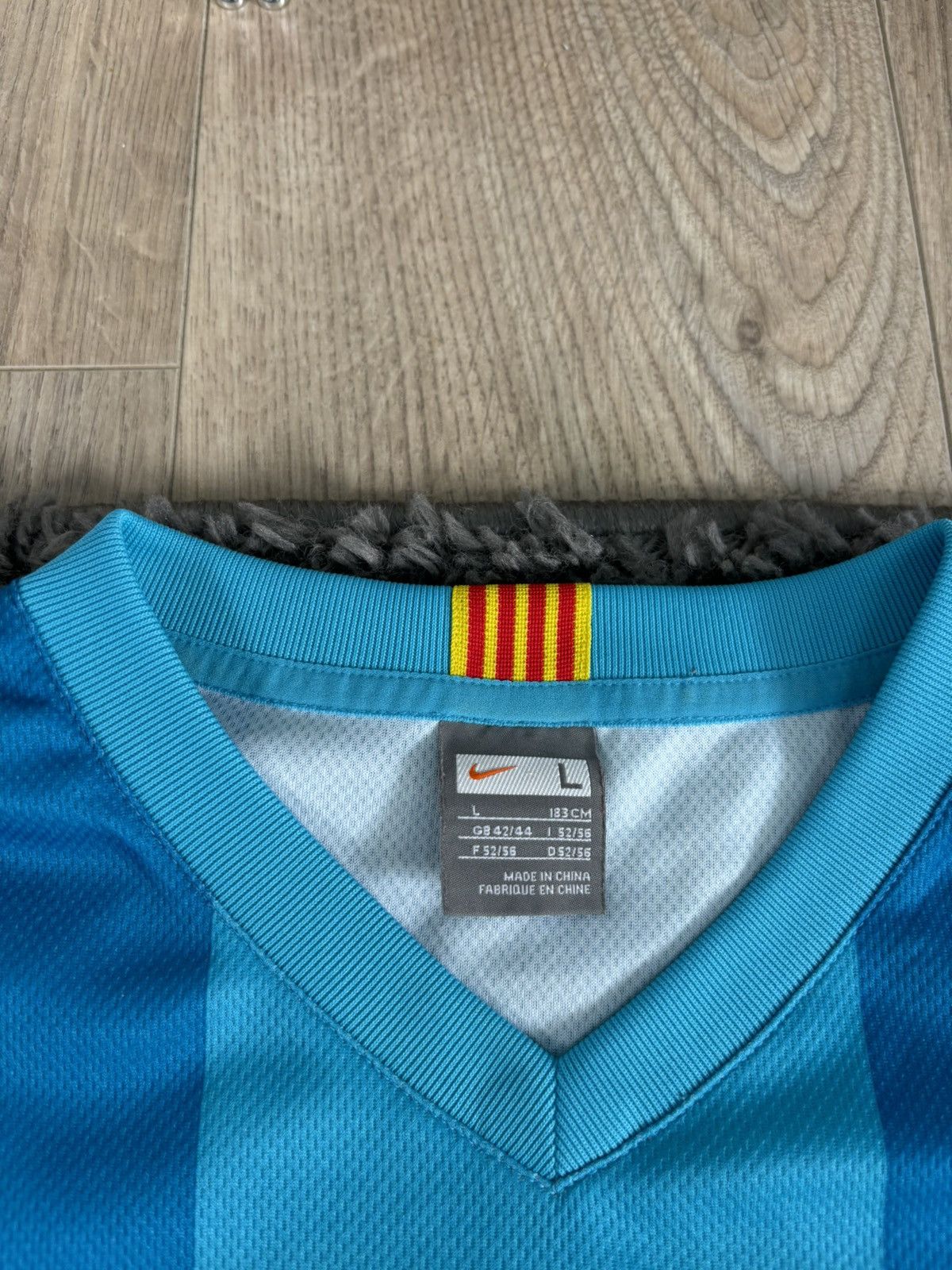 Nike × Vintage Soccer Jersey Nike FC Barcelona Vintage 2007 Blockcore Size US L / EU 52-54 / 3 - 6 Thumbnail
