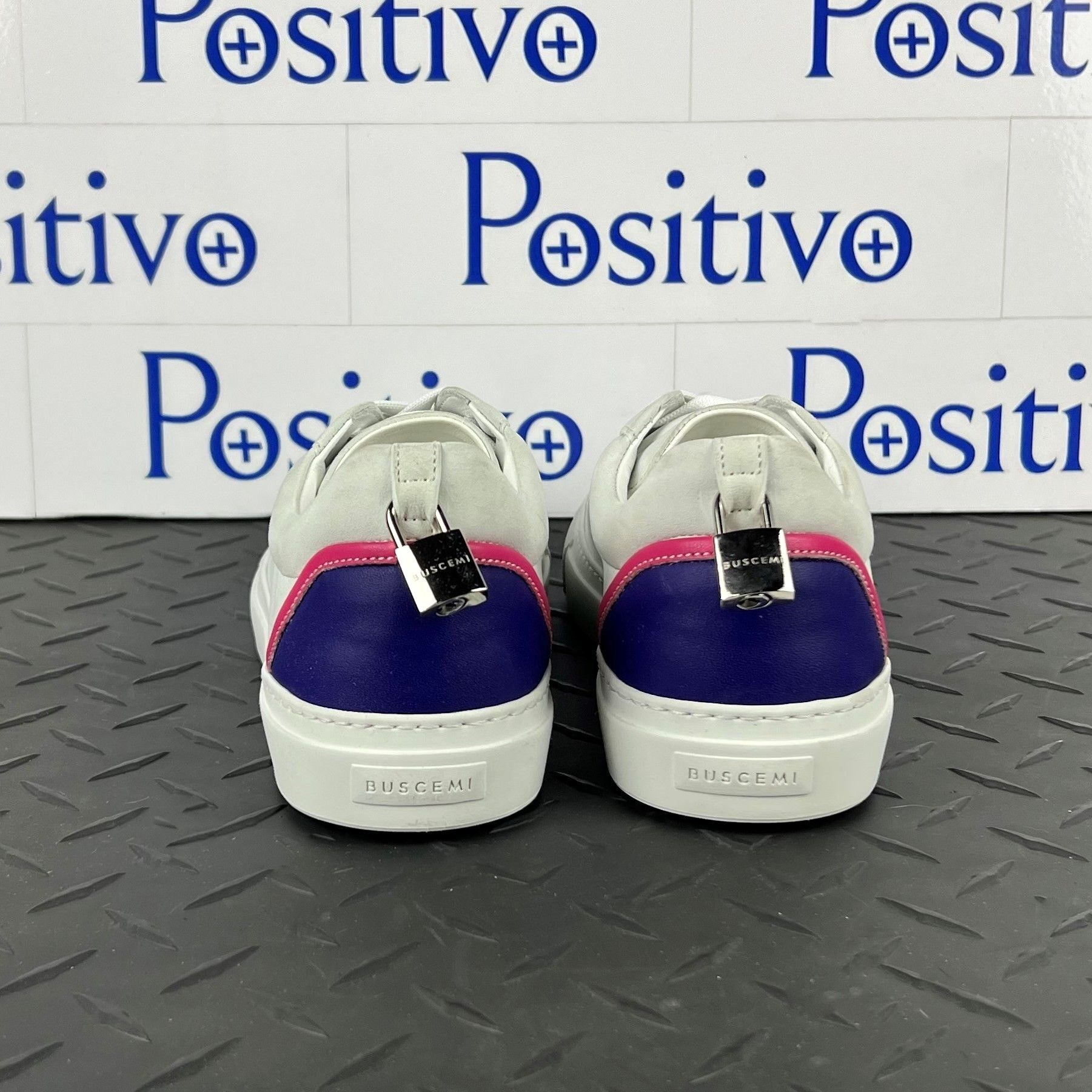 Buscemi Buscemi Tennis Lock Purple Trio Leather Sneakers US 7 Size US 7 / IT 37 - 6 Thumbnail