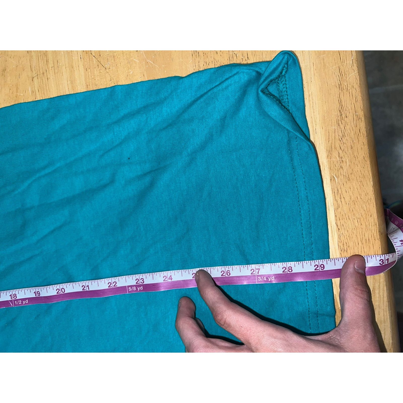 Jerzees Vintage Teal Blank Shirt Jerzees Heavyweight Cotton Tee 90s Size US L / EU 52-54 / 3 - 10 Thumbnail