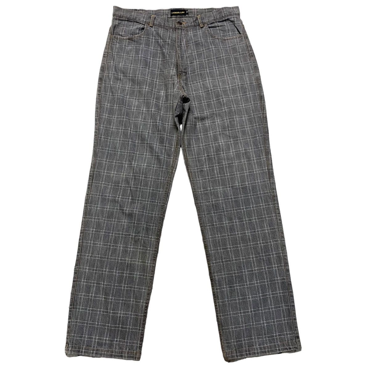 Vintage Vintage School Of Hard Knocks X Hoodlum Denim Baggy Jeans Size US 34 / EU 50 - 3 Thumbnail