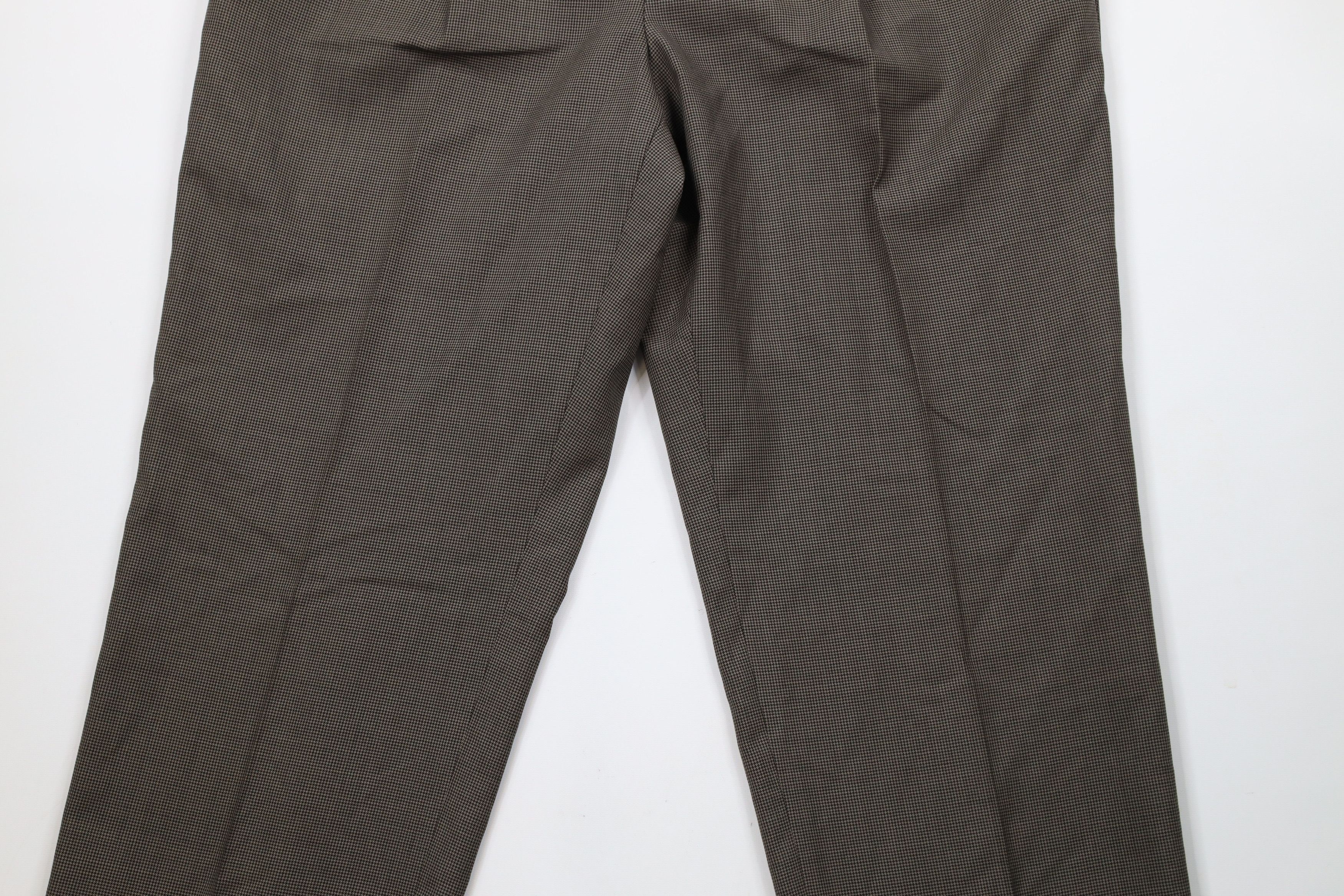 Vintage Vintage 90s Streetwear Houndstooth Wide Leg Chino Pants Size US 38 / EU 54 - 3 Thumbnail