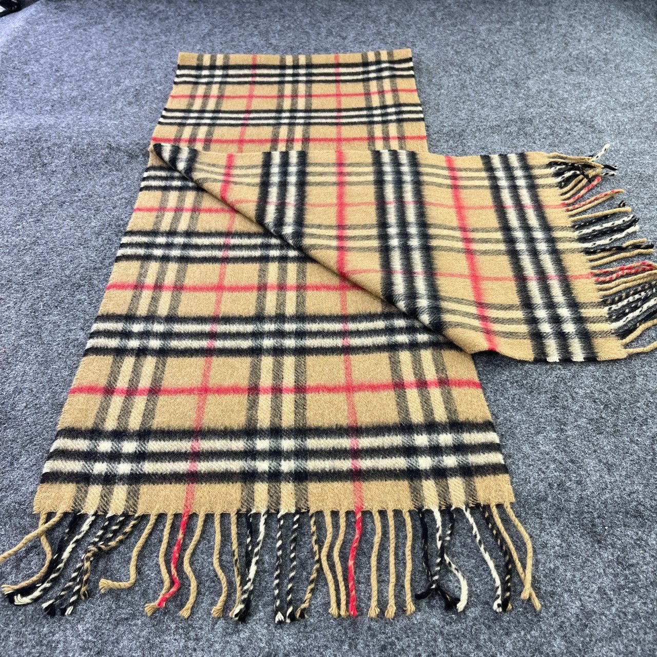 Burberry × Vintage Burberry Nova Check Scarf / Muffler / Neckwear - T107 Size ONE SIZE - 3 Thumbnail