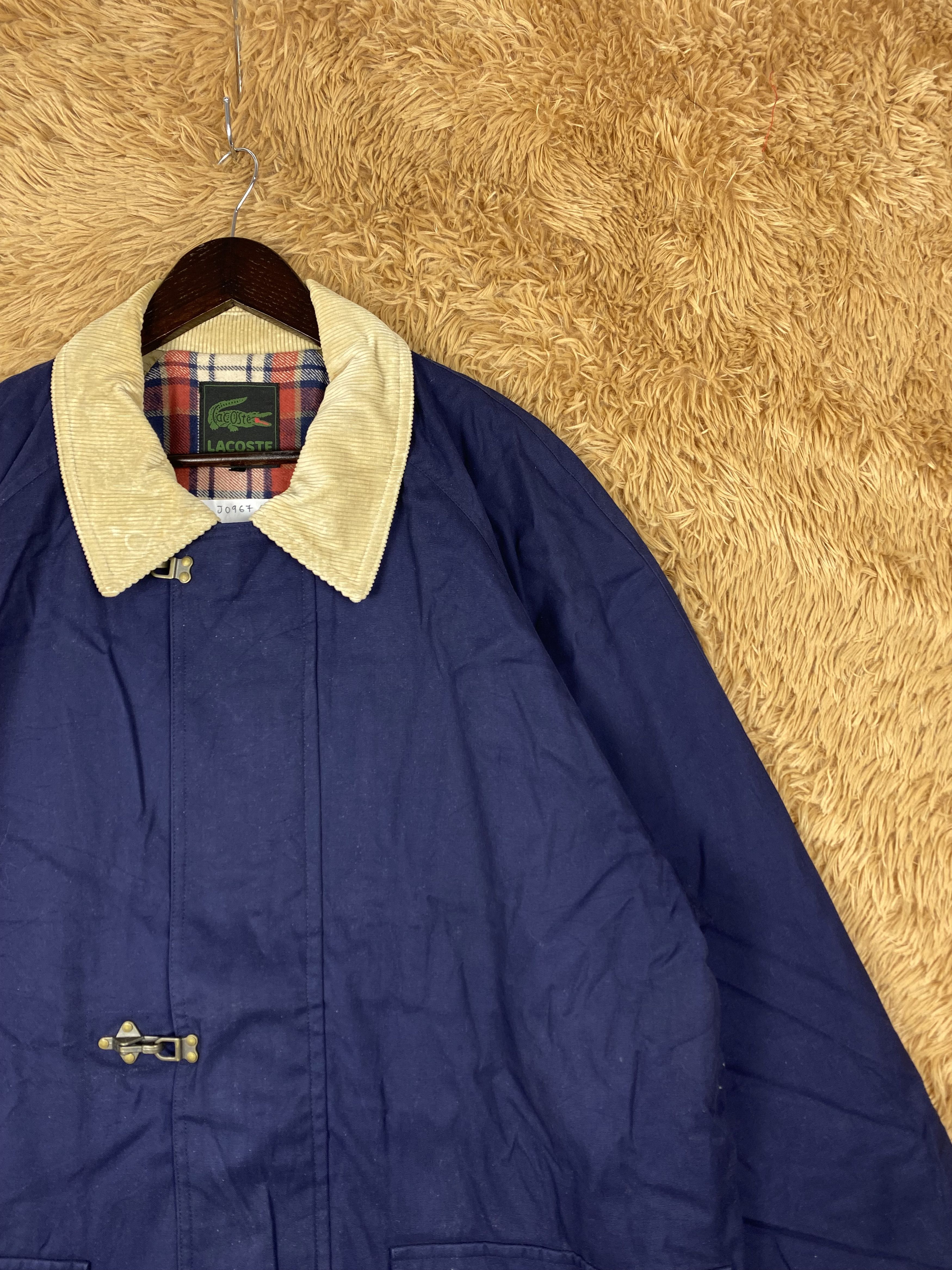 Lacoste Vintage Lacoste Flannel Lining Long Jacket DJ0667 Size US XXL / EU 58 / 5 - 3 Thumbnail