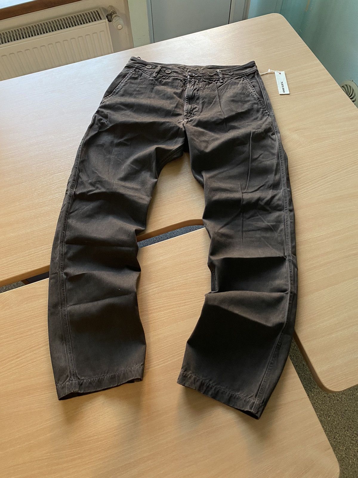 Diesel Brown Japanese y2k button pants