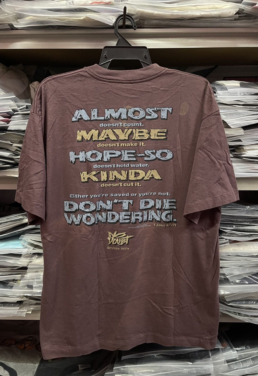 Vintage Vintage 90s No Doubt Assurance Attire🔥🔥🔥 Size US XL / EU 56 / 4 - 7 Thumbnail