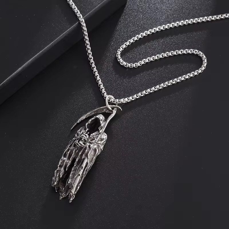 Vintage Vintage Goth Hell Death Necklace Size ONE SIZE - 4 Thumbnail