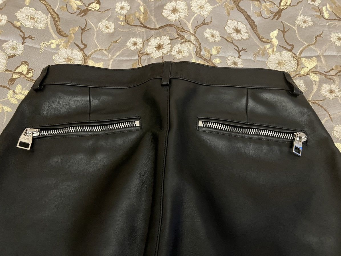 Alexander McQueen Alexander McQueen Mid-Rise Leather Pants Size US 33 - 3 Thumbnail