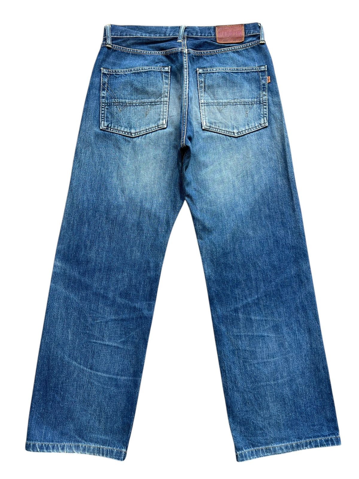 Edwin Vintage Edwin 505 Distressed Baggy Denim Jeans 33x30 Size US 33 - 3 Thumbnail