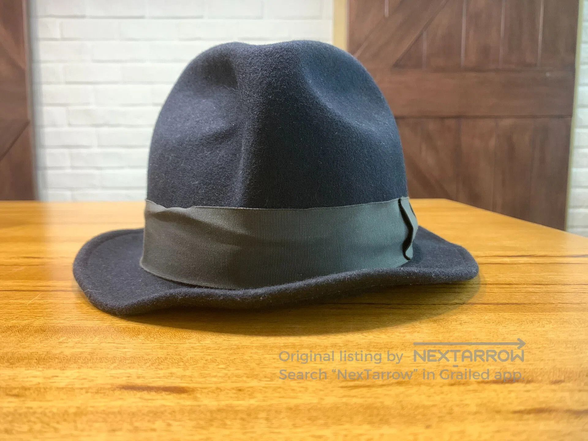 Other deep blue wool fedora hat for men. Size ONE SIZE - 2 Thumbnail