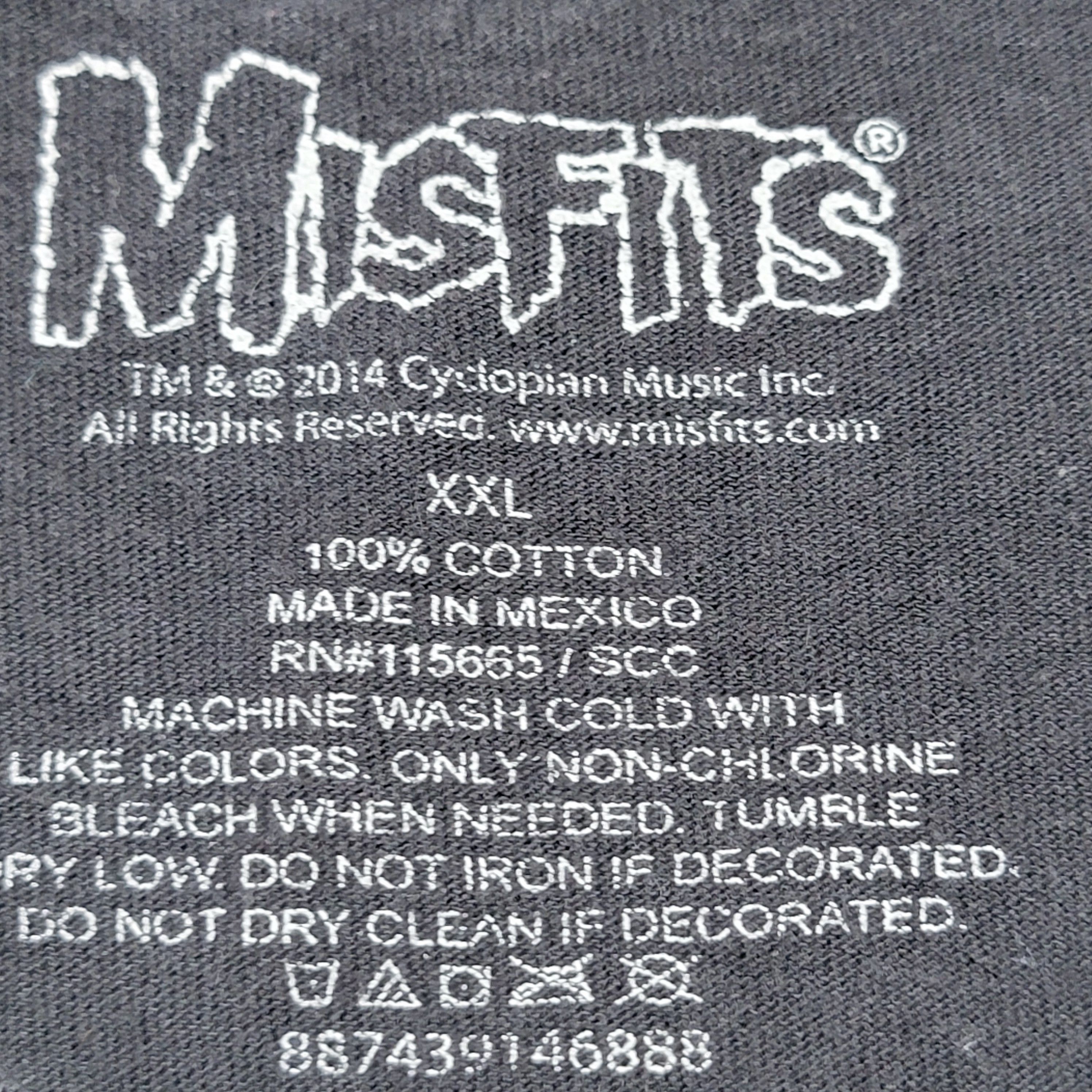 Misfits Misfits SS Black Unisex Tee American Flag Face - Size XXL Size US XXL / EU 58 / 5 - 4 Thumbnail