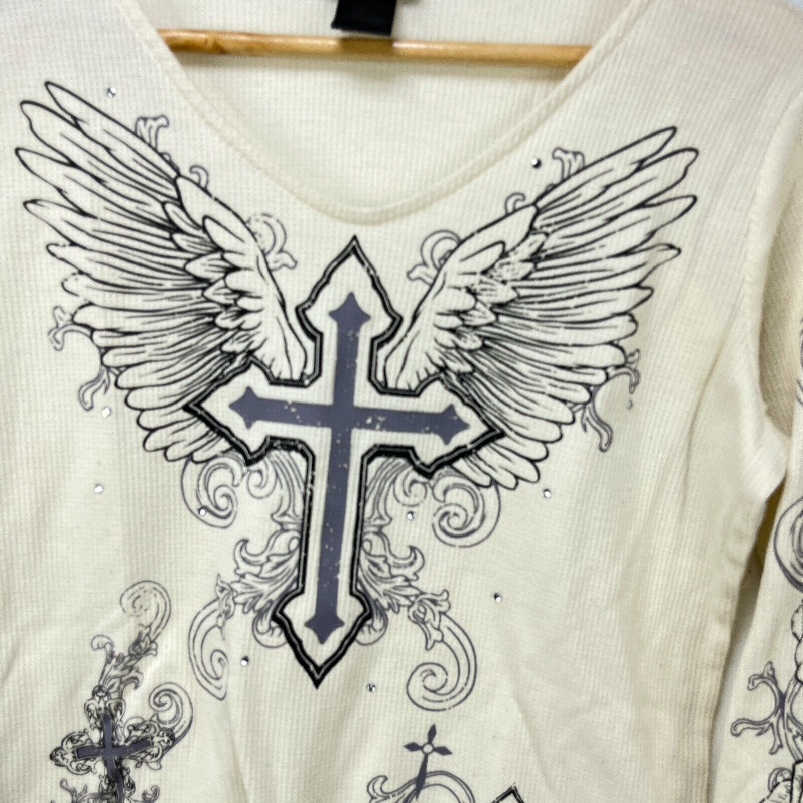 Vintage Vintage Y2K Cross Angel Wings Golf Skull Womens Medium Large Size M / US 6-8 / IT 42-44 - 3 Thumbnail