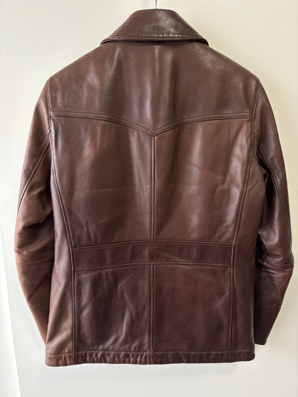 Japanese Brand Lounge Lizard Horse Hide Leather Jacket Size US S / EU 44-46 / 1 - 2 Thumbnail