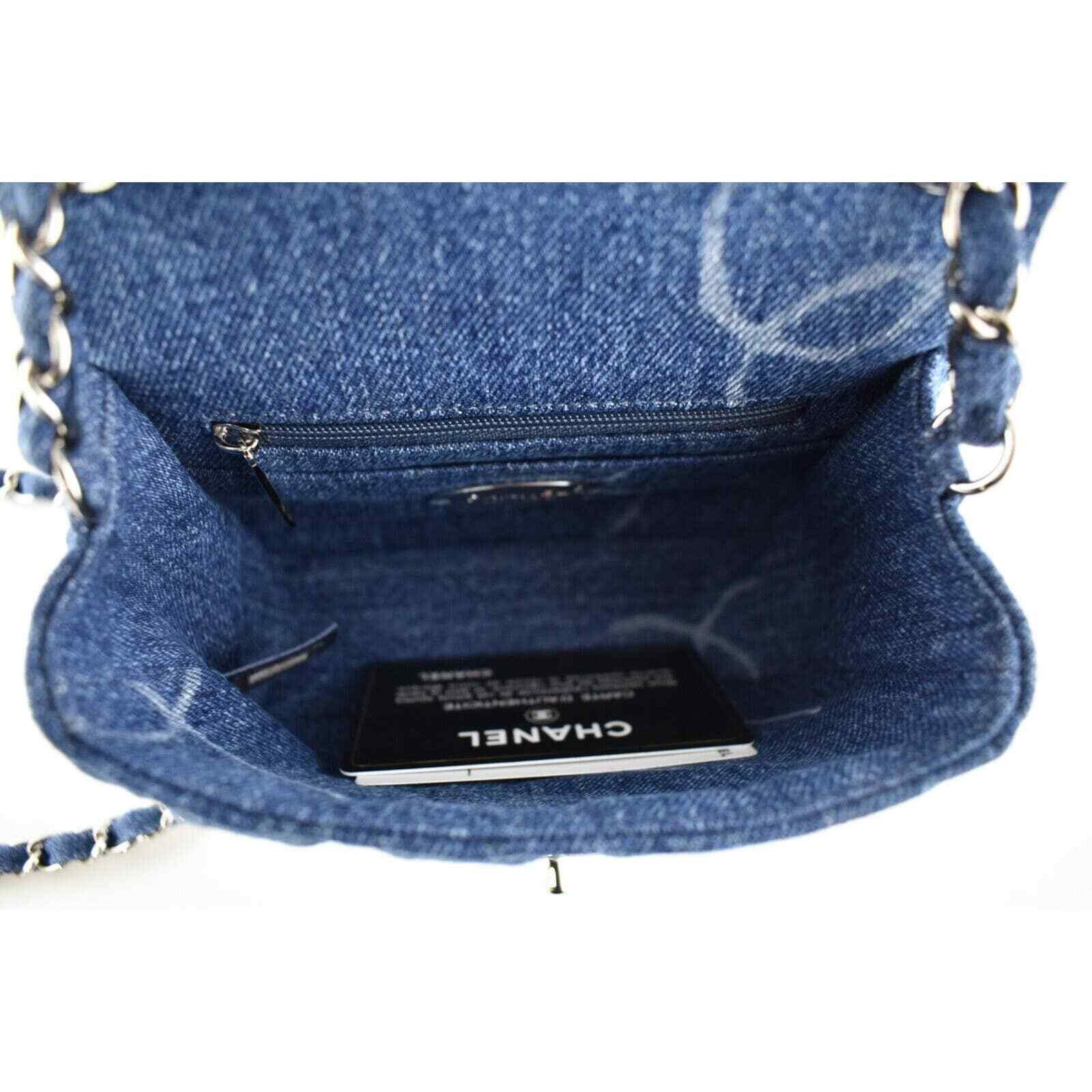 Chanel Chanel Mini Square Quilted Silver Chain Crossbody Bag Size ONE SIZE - 11 Thumbnail